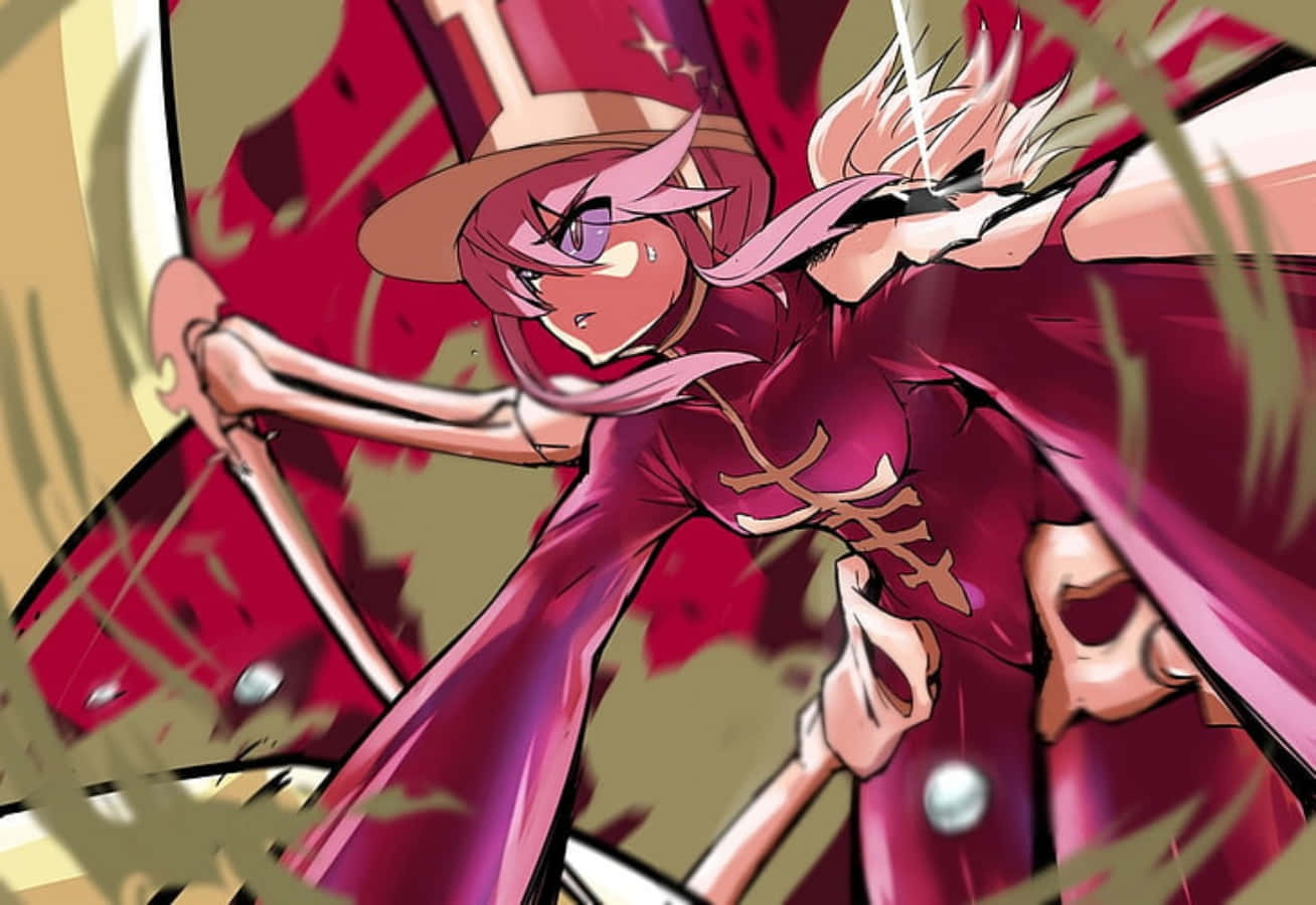 Nonon Jakuzure, pink hair, hat, HD Desktop Wallpaper