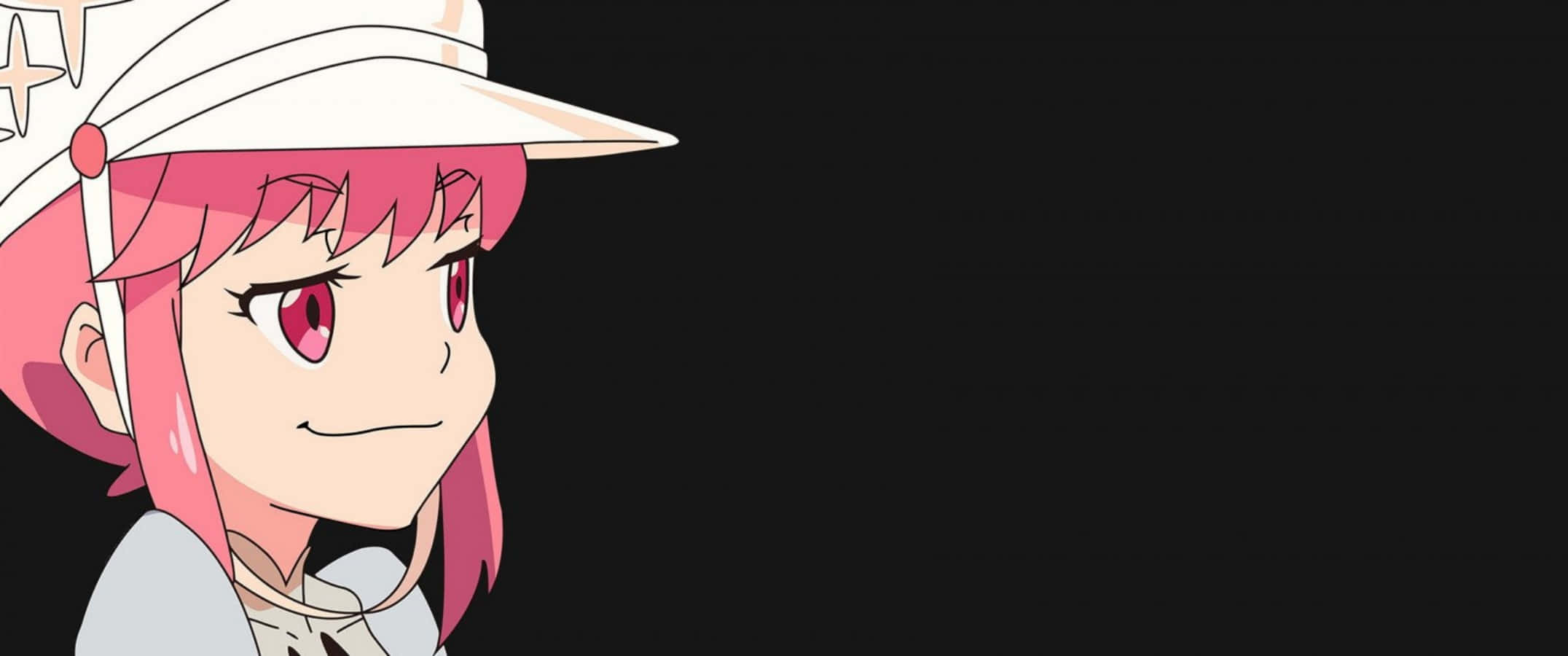 Nonon Jakuzure, pink-haired, red eyes, Full HD Desktop Wallpaper