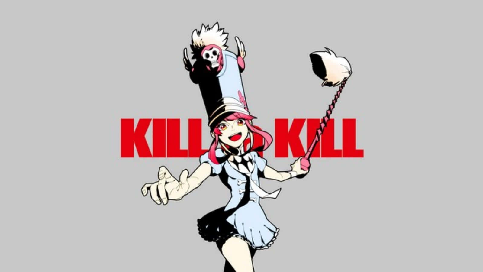 Nonon Jakuzure, maid outfit, skull-topped hat, HD Desktop Wallpaper