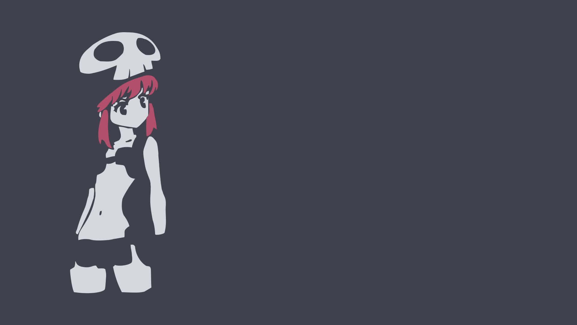 Nonon Jakuzure, pink hair, skull hat, Full HD Desktop Wallpaper