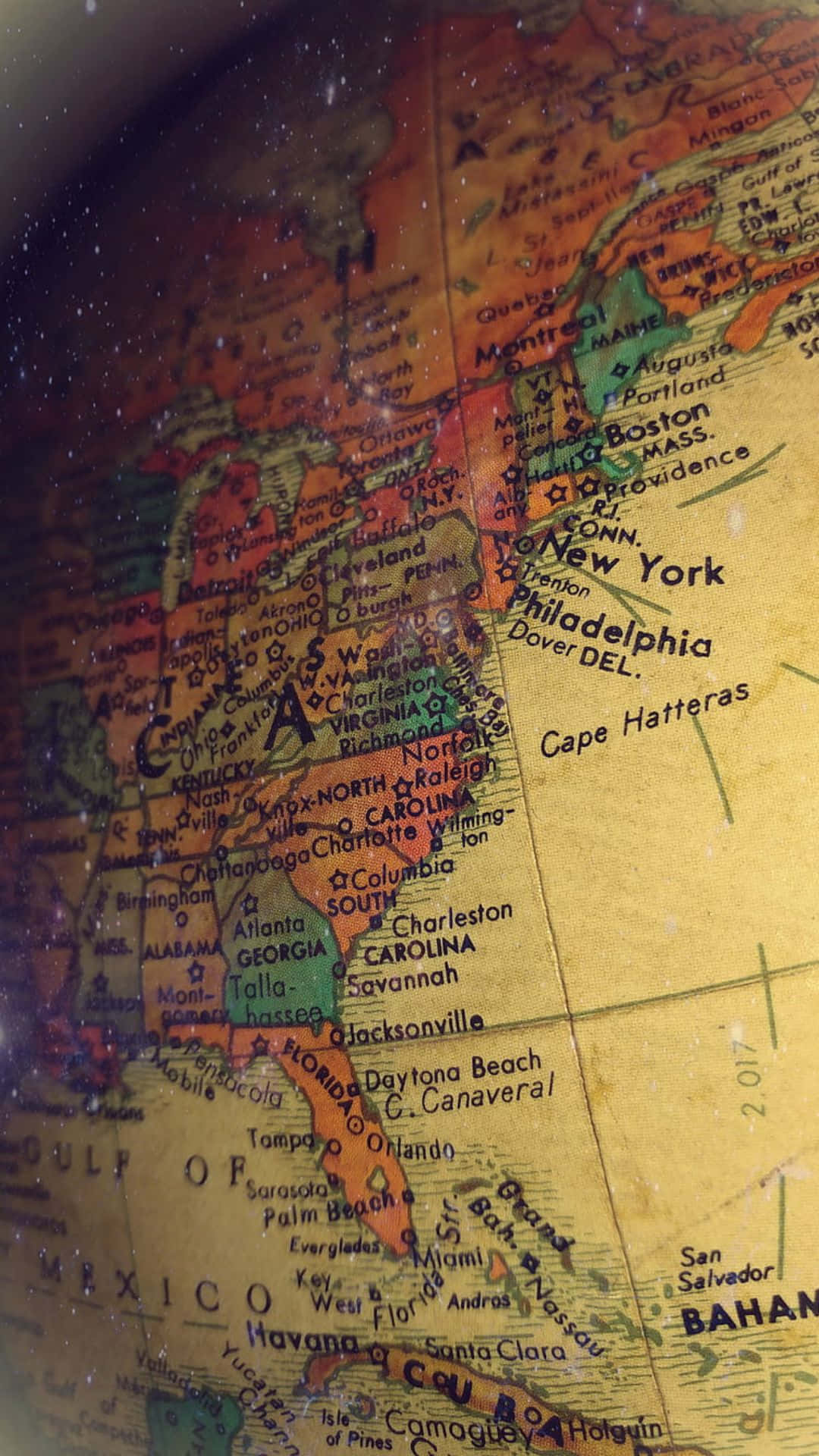 North America, globe map, vintage map, Full HD Phone Wallpaper