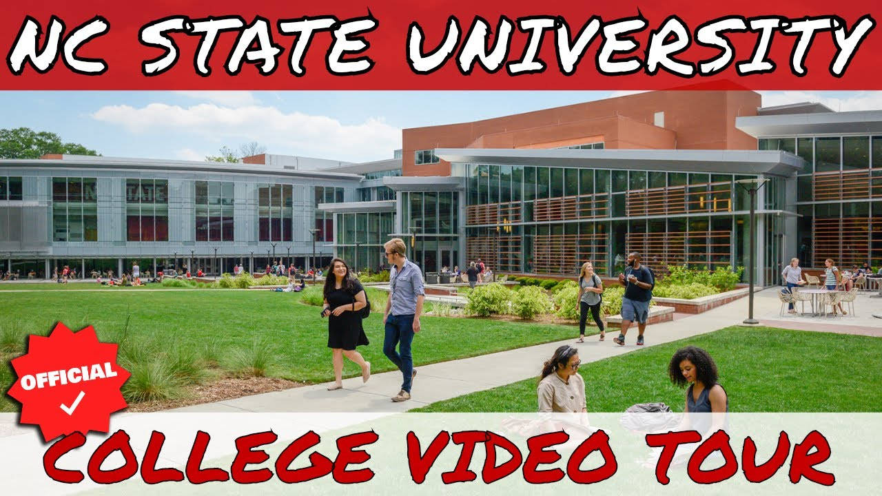 North Carolina State University, campus quad, modern glass buildings, HD Desktop Wallpaper