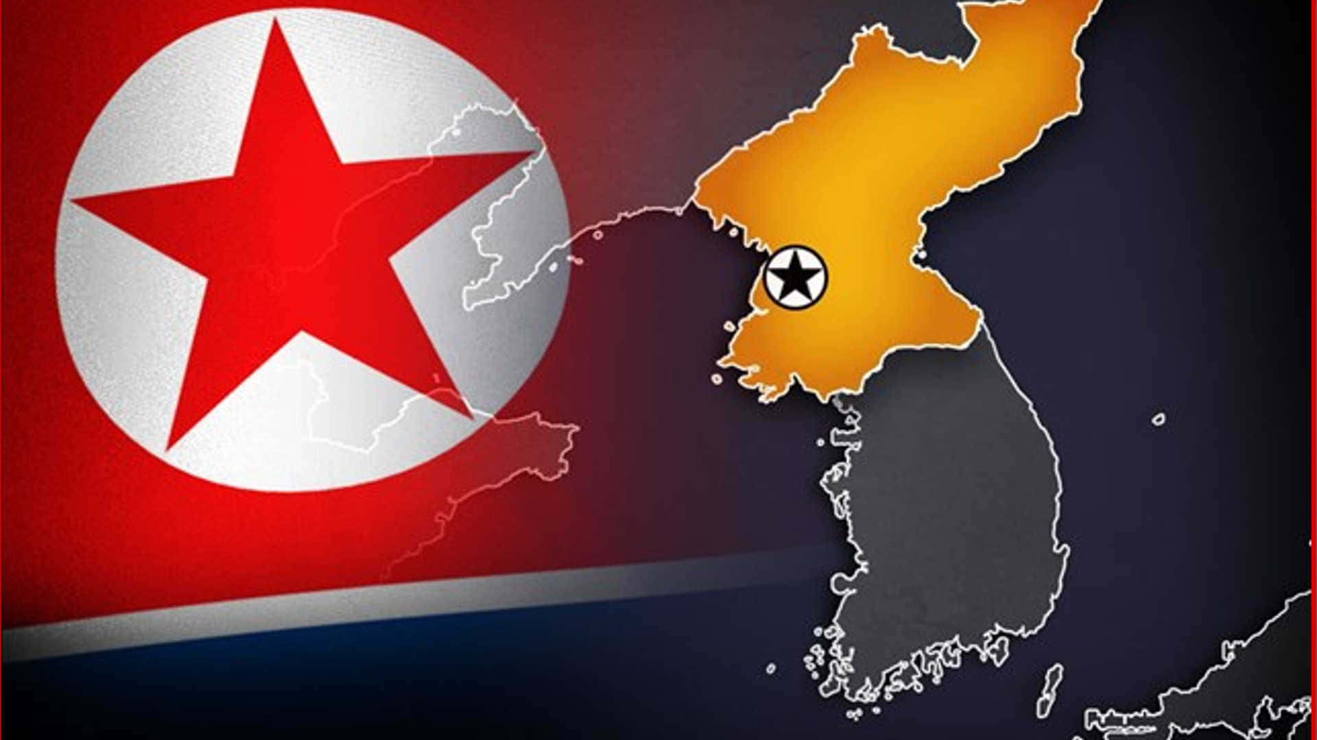 North Korea, South Korea, orange, Full HD Desktop Wallpaper