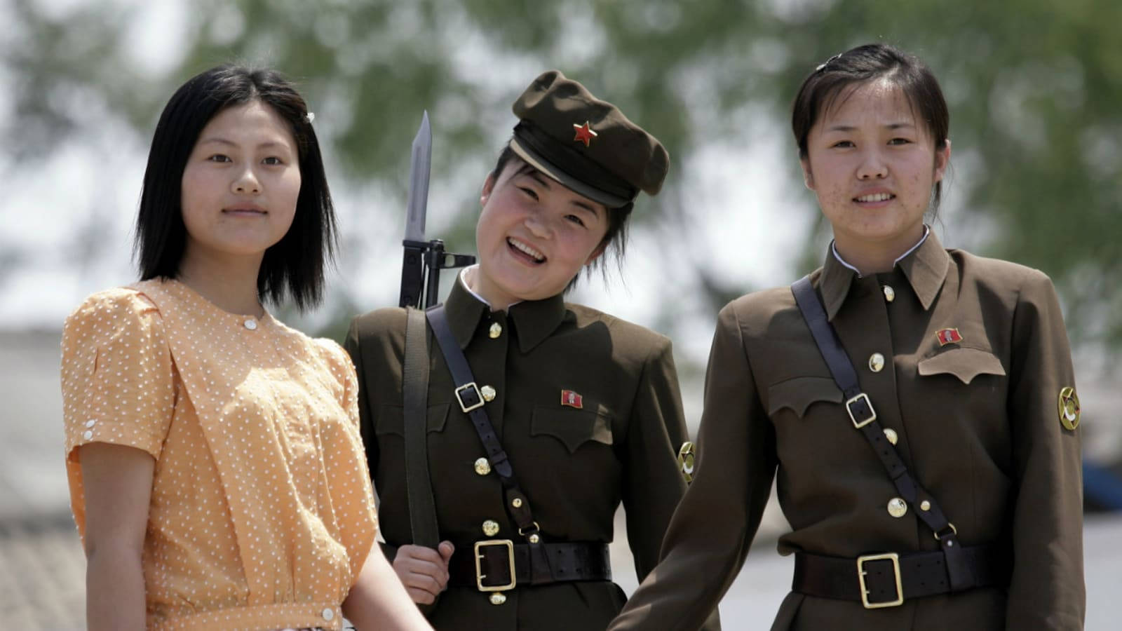 North Korea, women, military uniform, HD Desktop Wallpaper