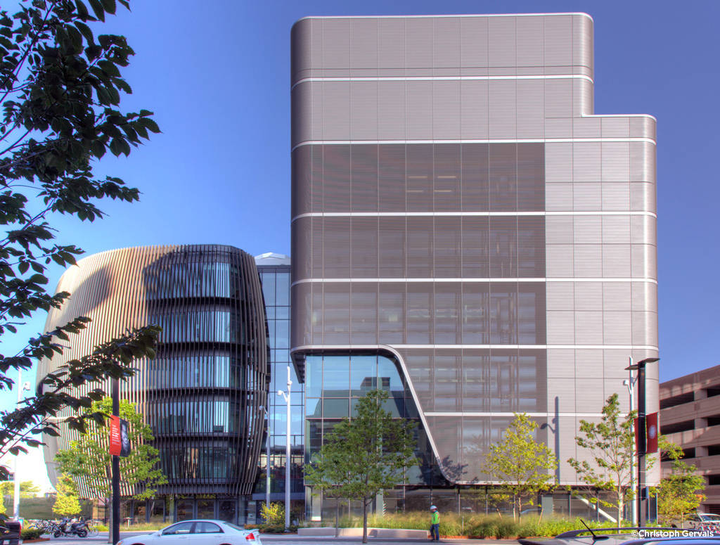 Northeastern University, engineering buildings, glass and steel skyscrapers, SD Desktop Wallpaper