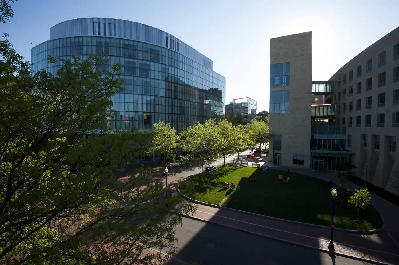 Northeastern University, science buildings, glass, HD Desktop Wallpaper