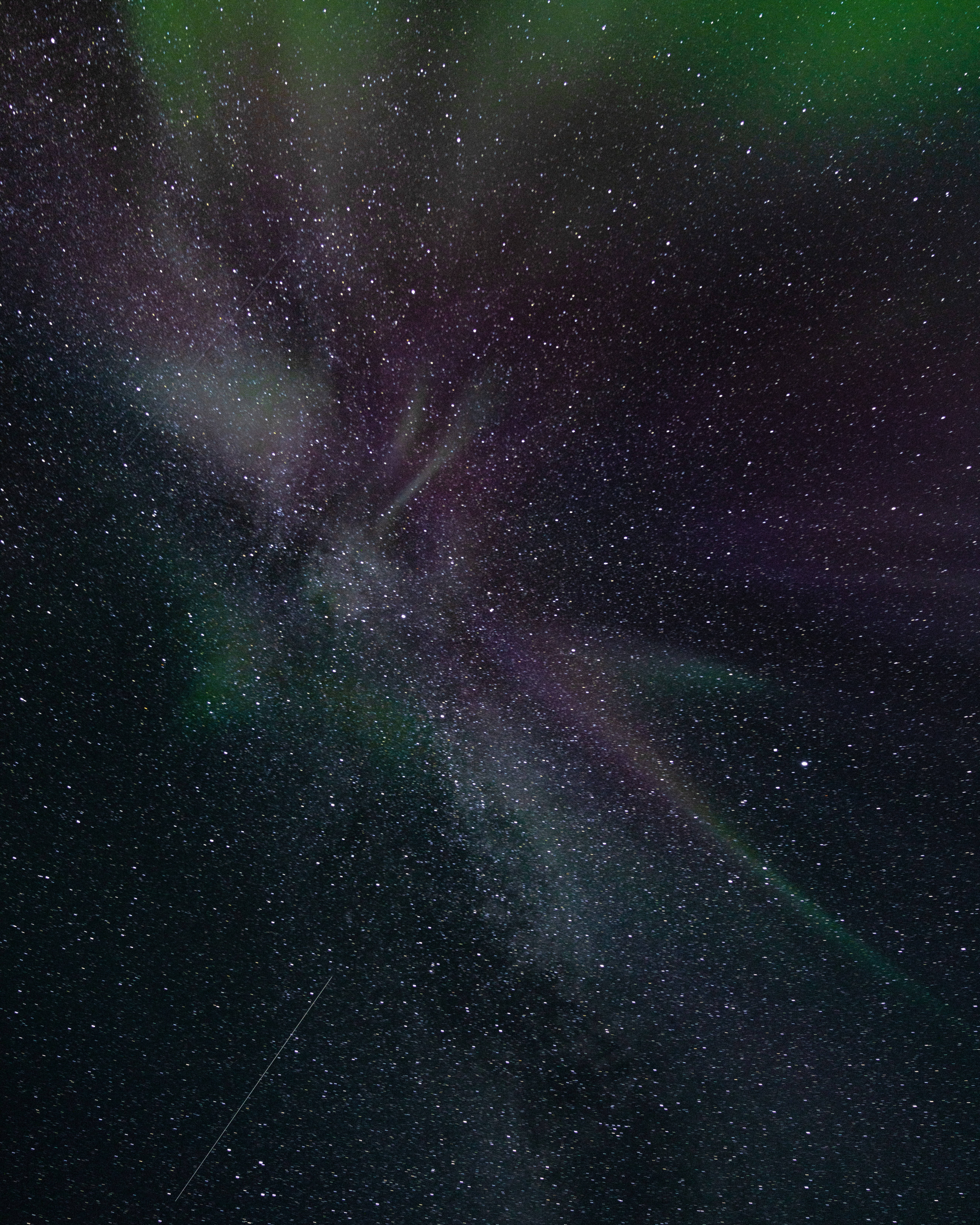 Northern Lights, aurora borealis, green, 5K Phone Wallpaper