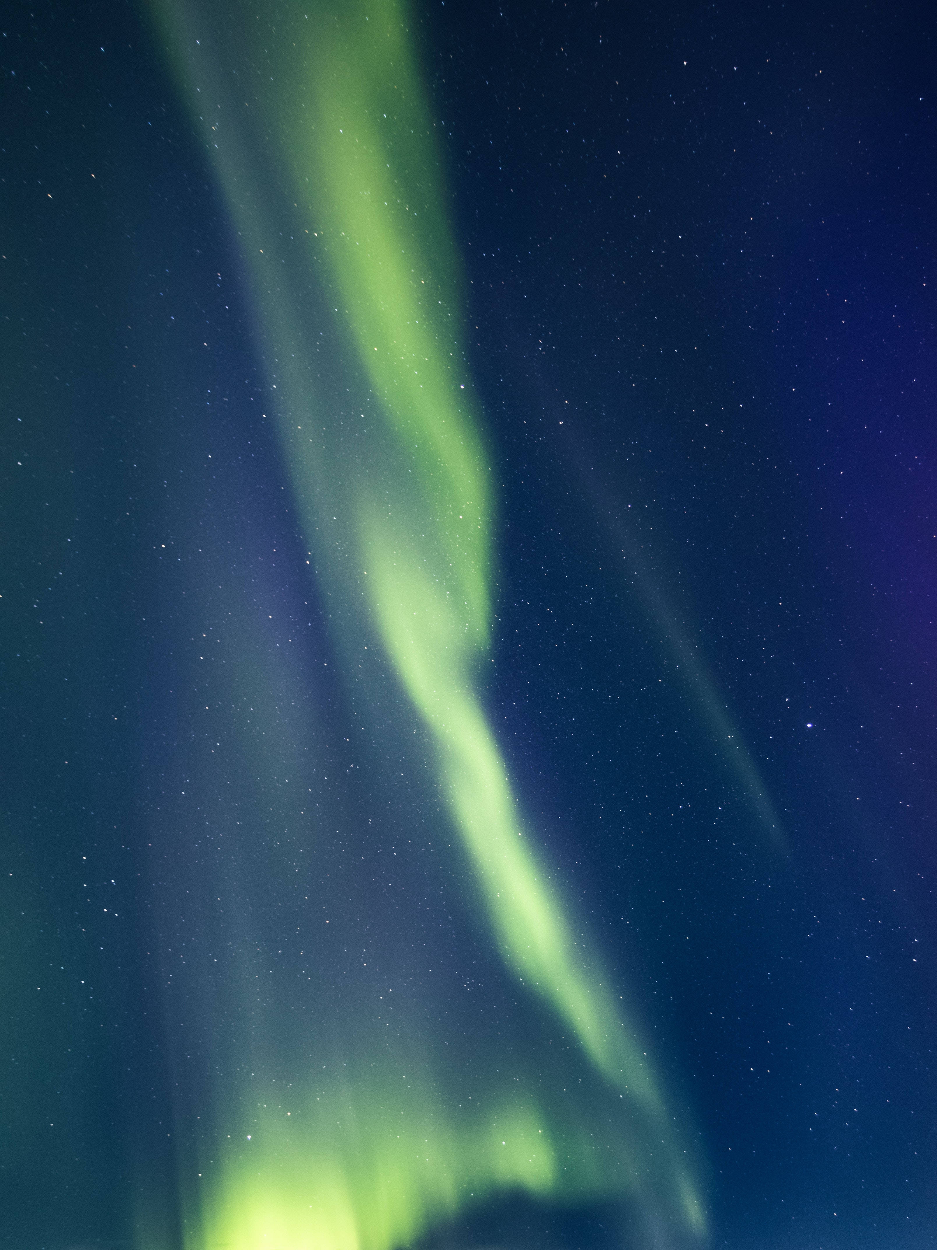 Northern Light Starry Sky, aurora borealis, starry night sky, 4K Phone Wallpaper