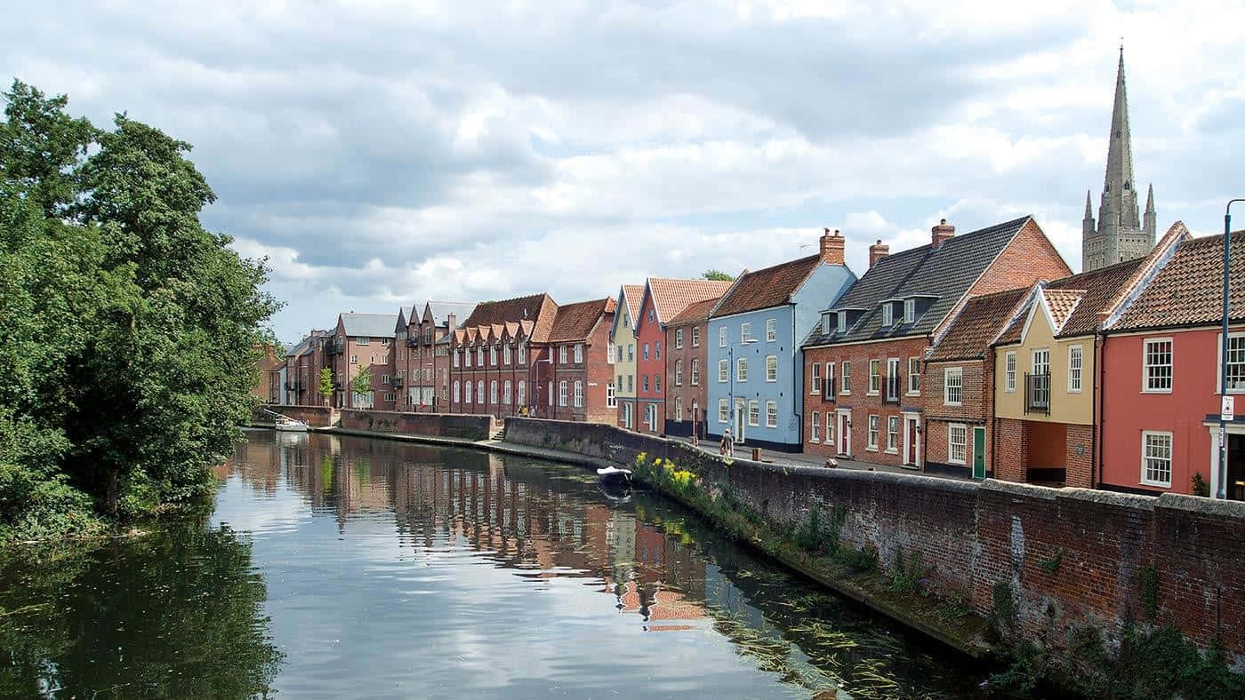 Norwich, United Kingdom, canal, HD Desktop Wallpaper