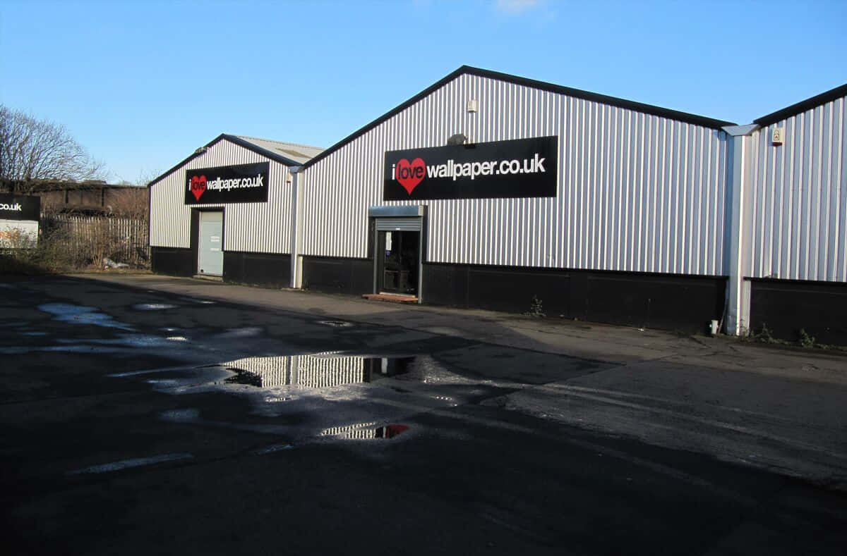 Norwich United Kingdom, industrial warehouses, striped siding, SD Desktop Wallpaper