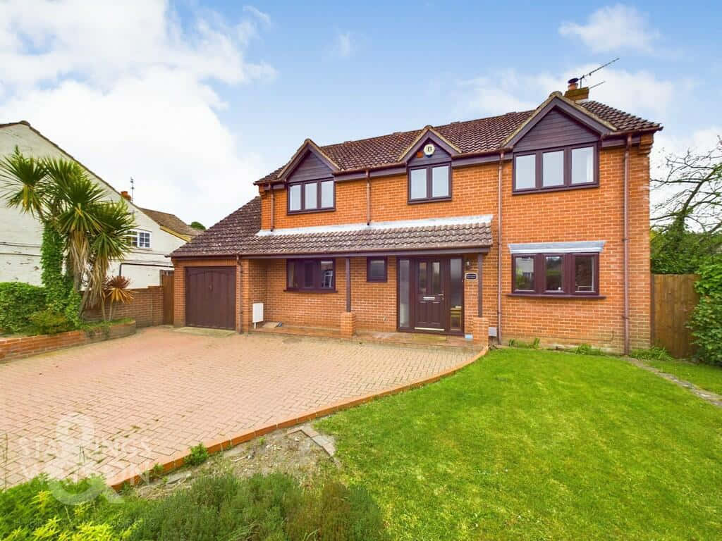 Norwich, suburban detached house, modern brick house, SD Desktop Wallpaper