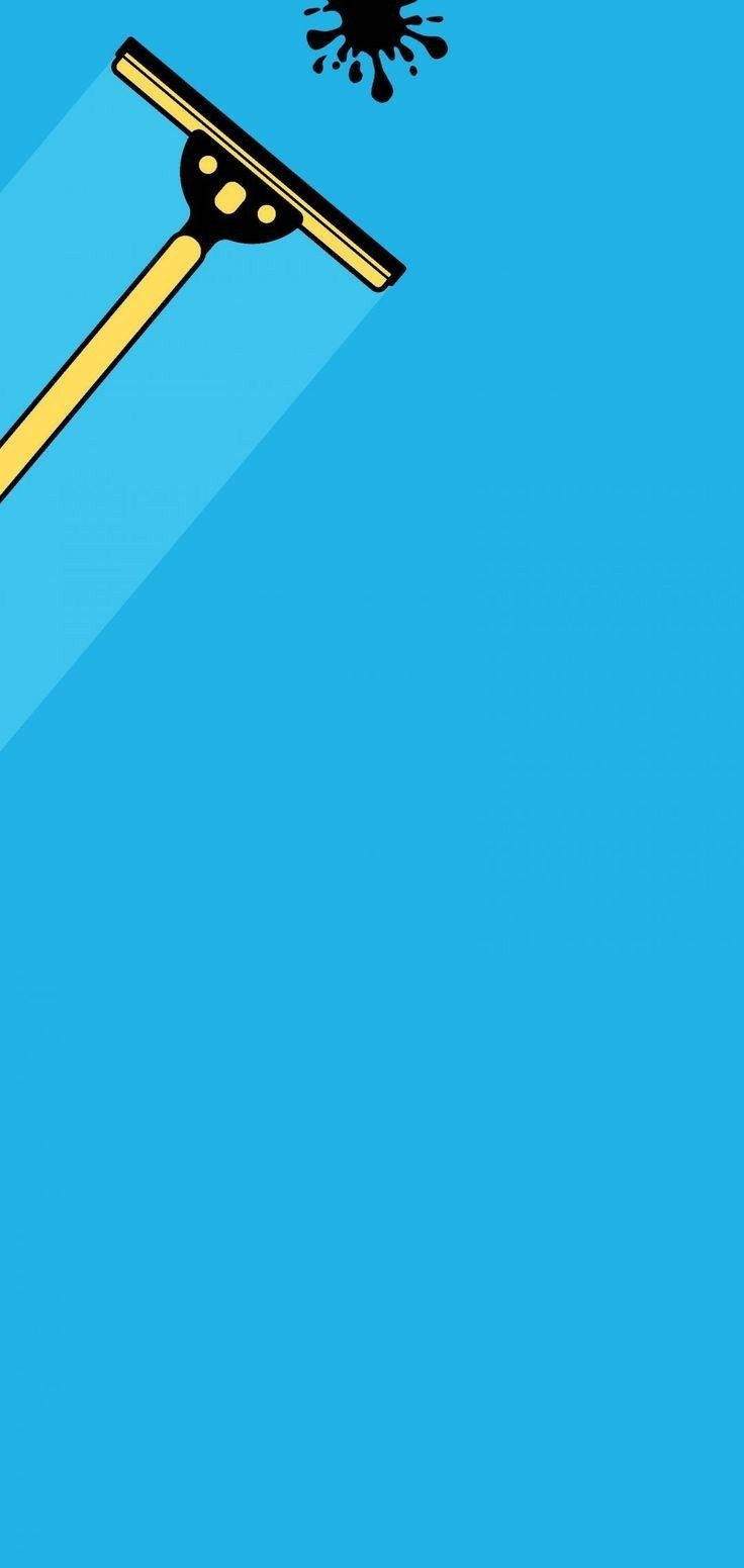 water drop notch, window wiper, yellow squeegee, HD Phone Wallpaper