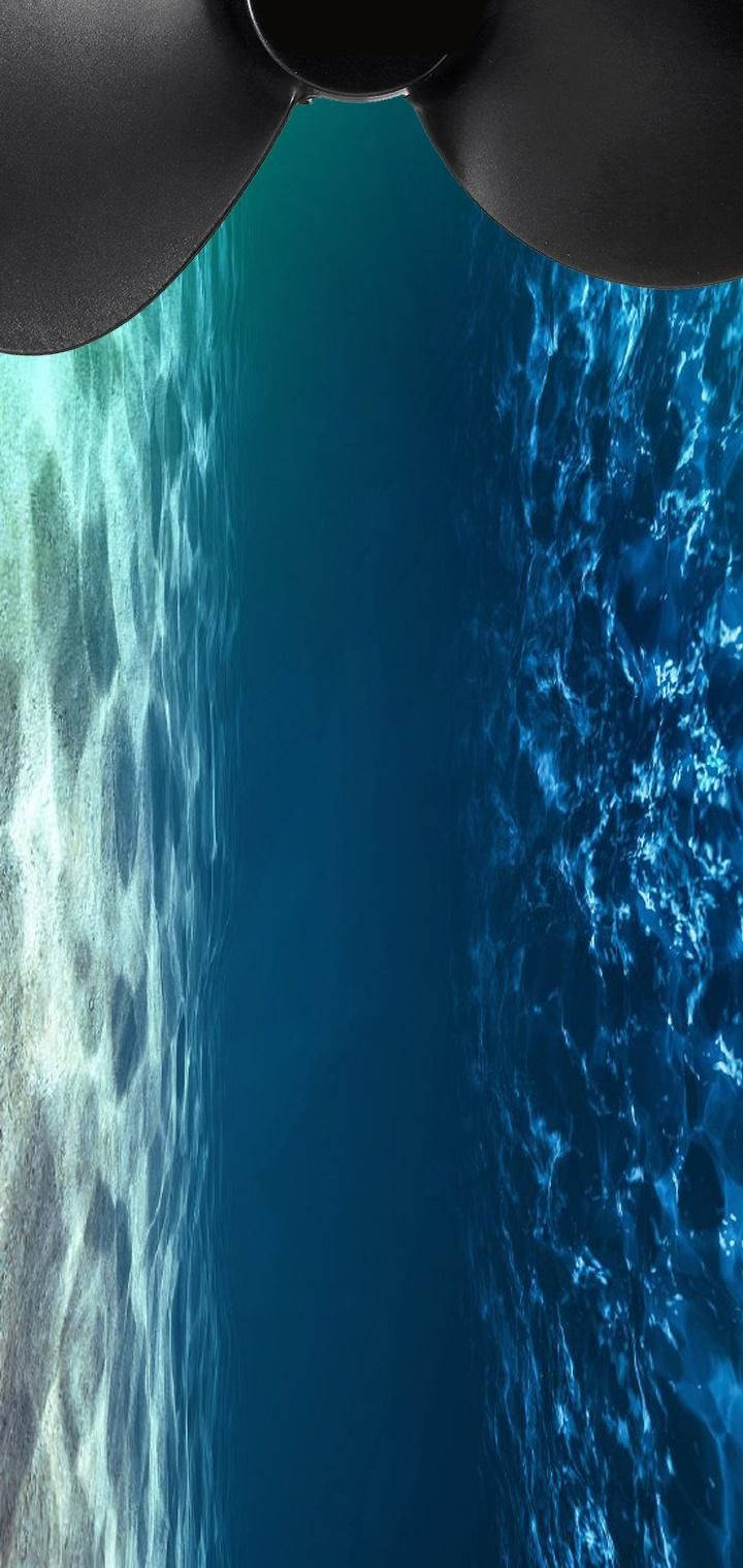 water drop notch propeller, underwater, boat propeller, HD Phone Wallpaper