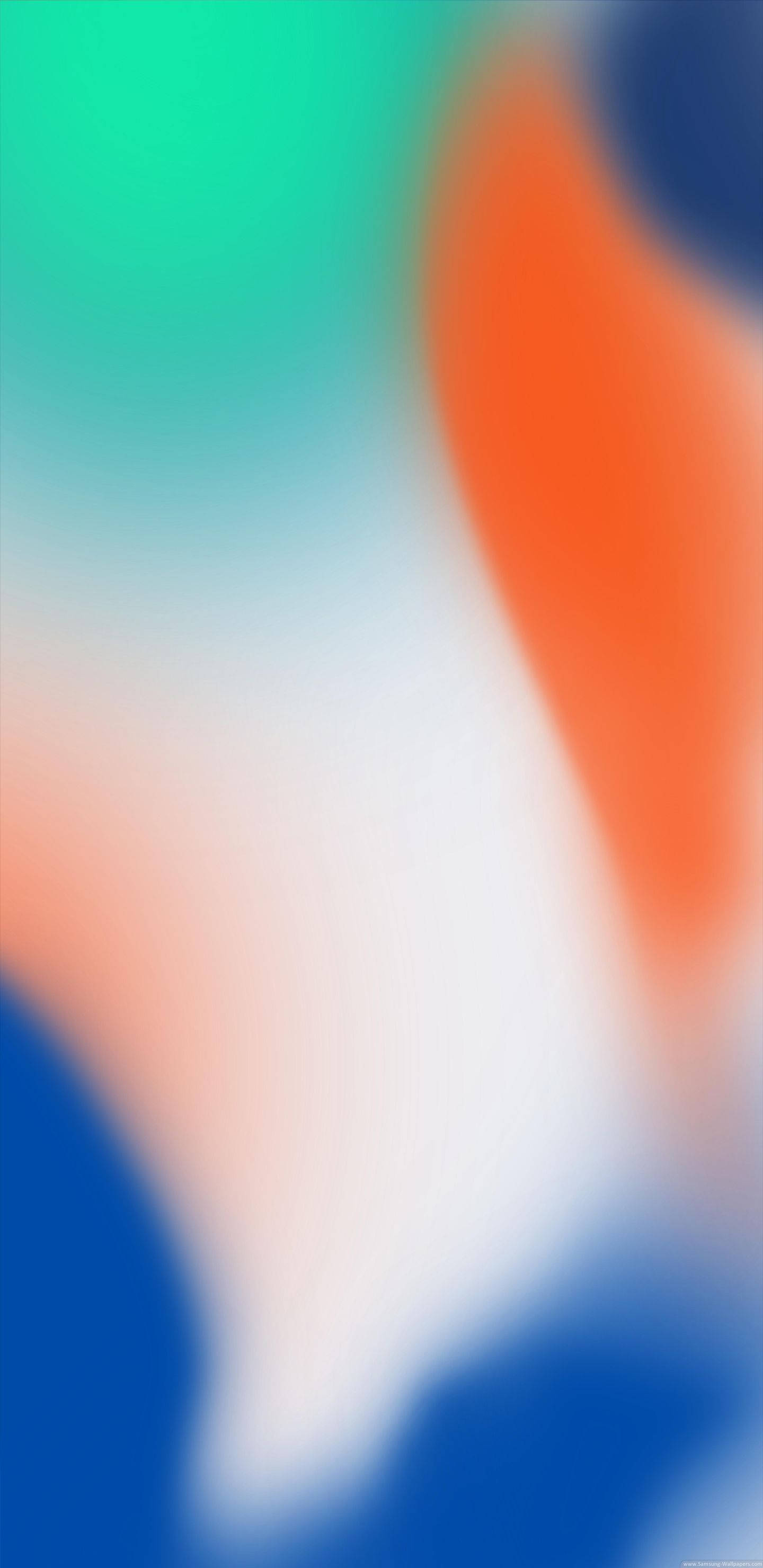 Note 8, teal, orange, 2K Phone Wallpaper