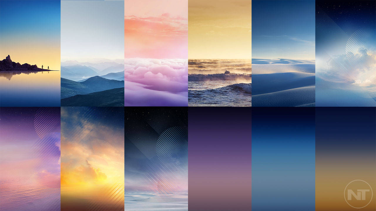 Note 8, mountains, oceans, HD Desktop Wallpaper