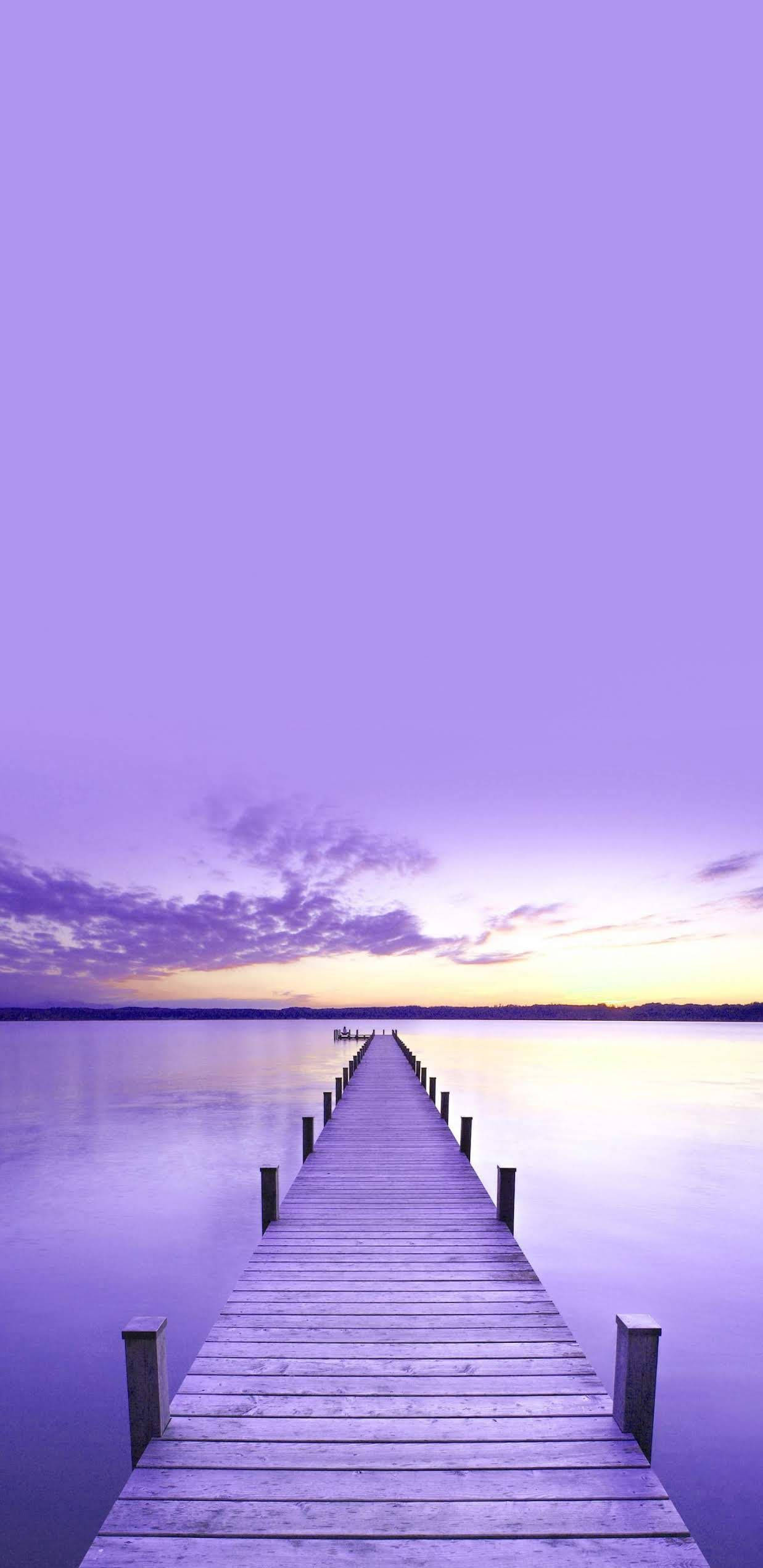 Note 8, purple sunset, wooden pier, Full HD Phone Wallpaper