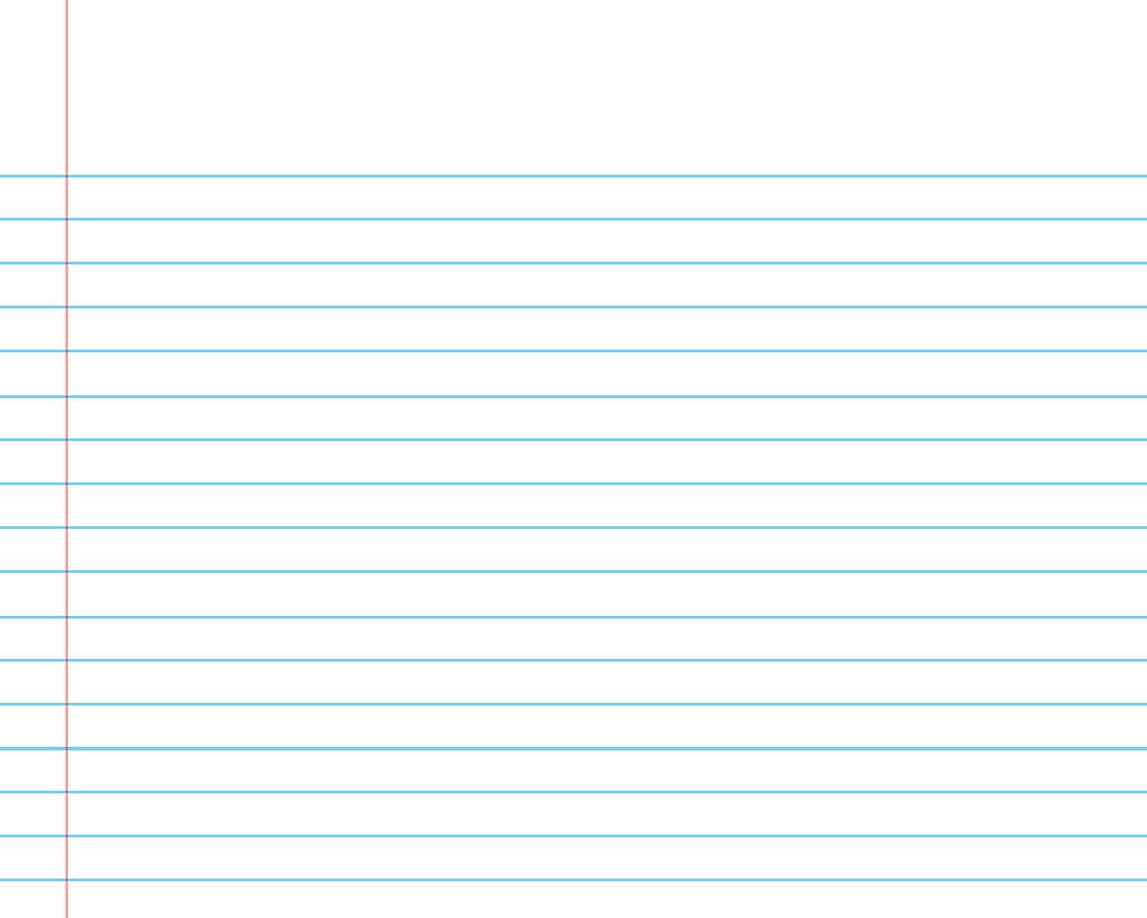 wide ruled pattern lines, light blue horizontal lines, red margin line, HD Desktop Wallpaper