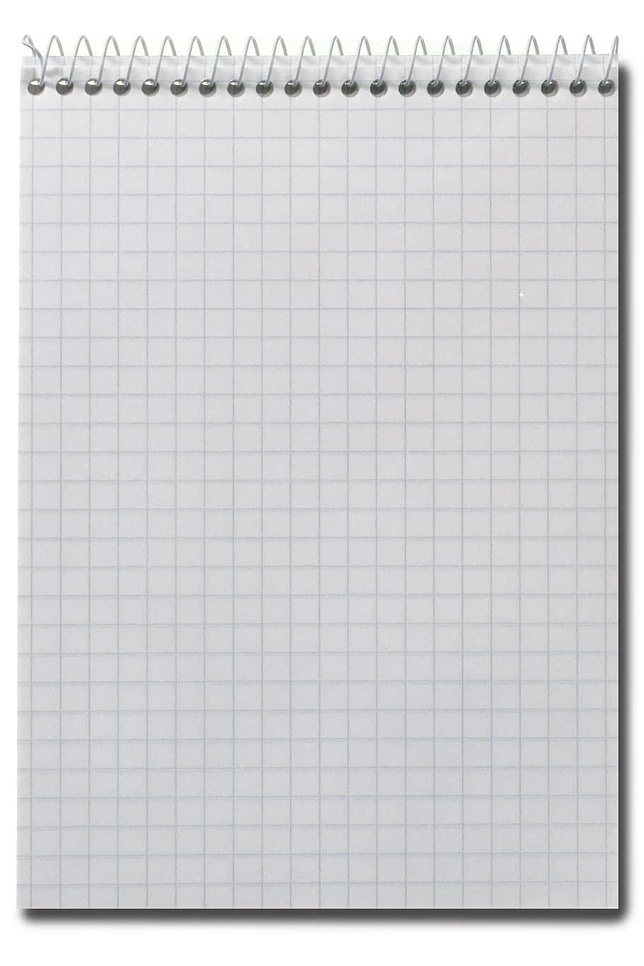 spiral notebook, blank white grid paper, clean lines, HD Phone Wallpaper