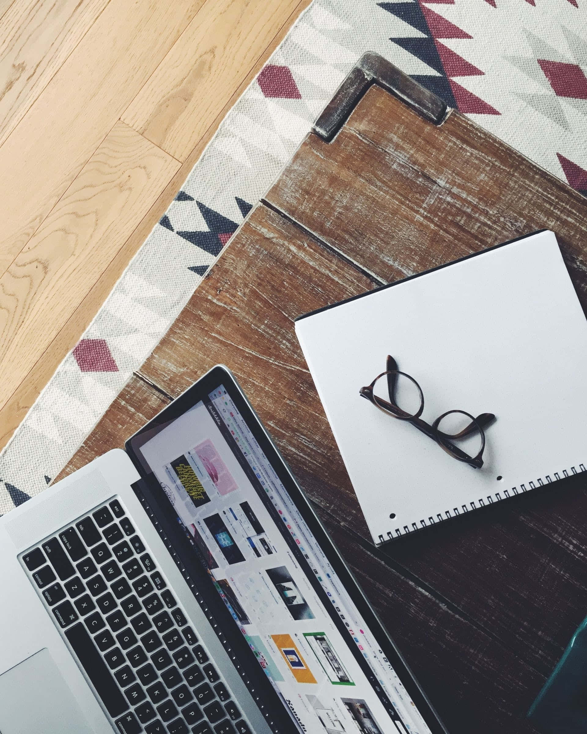 laptop, notebook, glasses, Full HD Phone Wallpaper