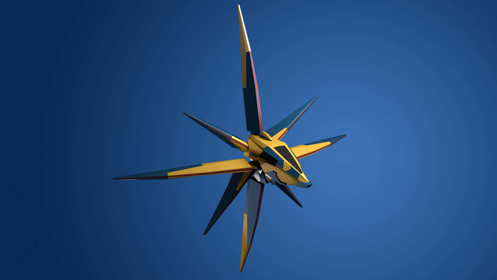 Nova Corps, yellow and blue, star-shaped spaceship, Full HD Desktop Wallpaper