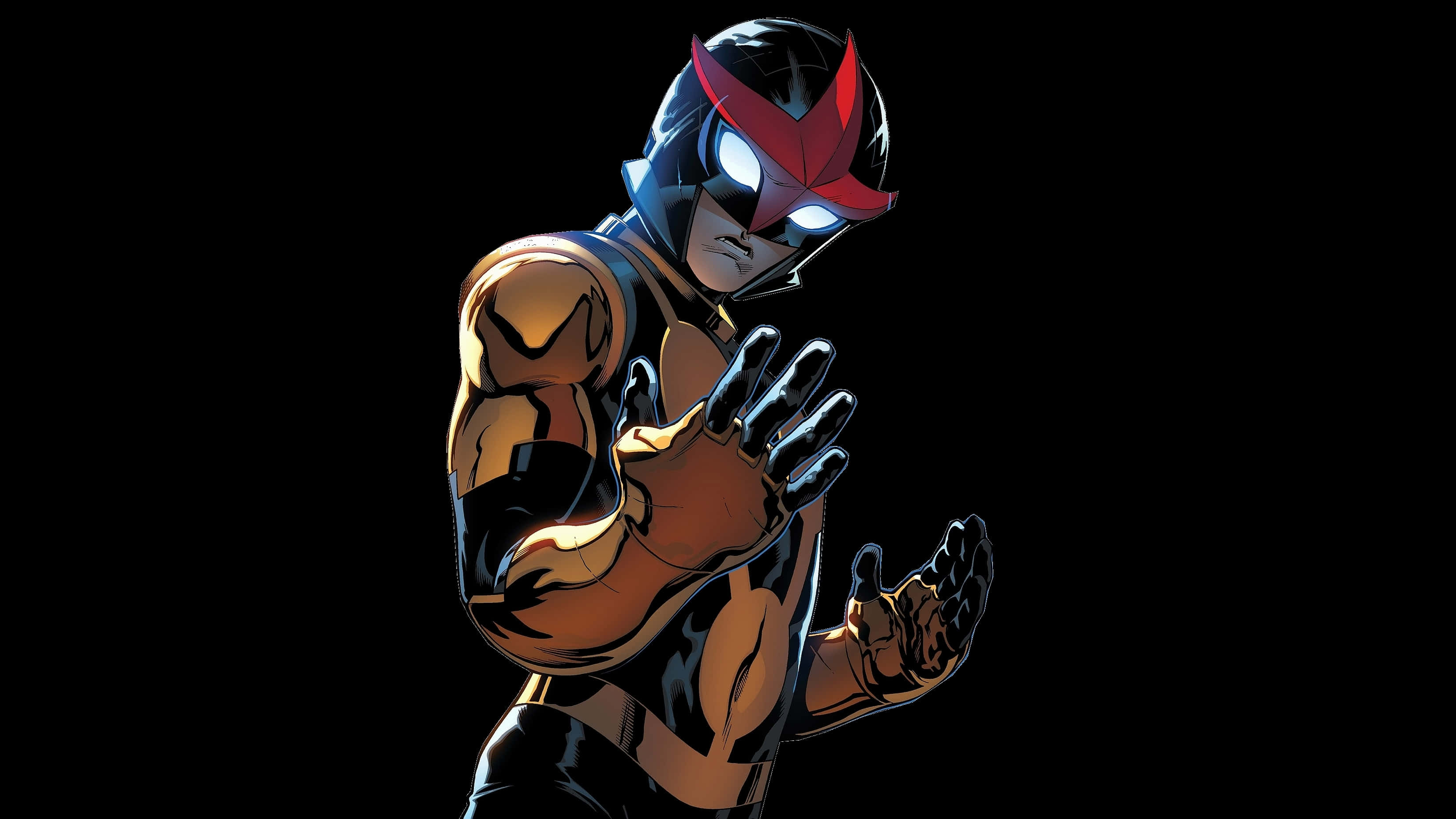 Nova Corps, 3300 x 1857, black and gold armor, 2K Desktop Wallpaper