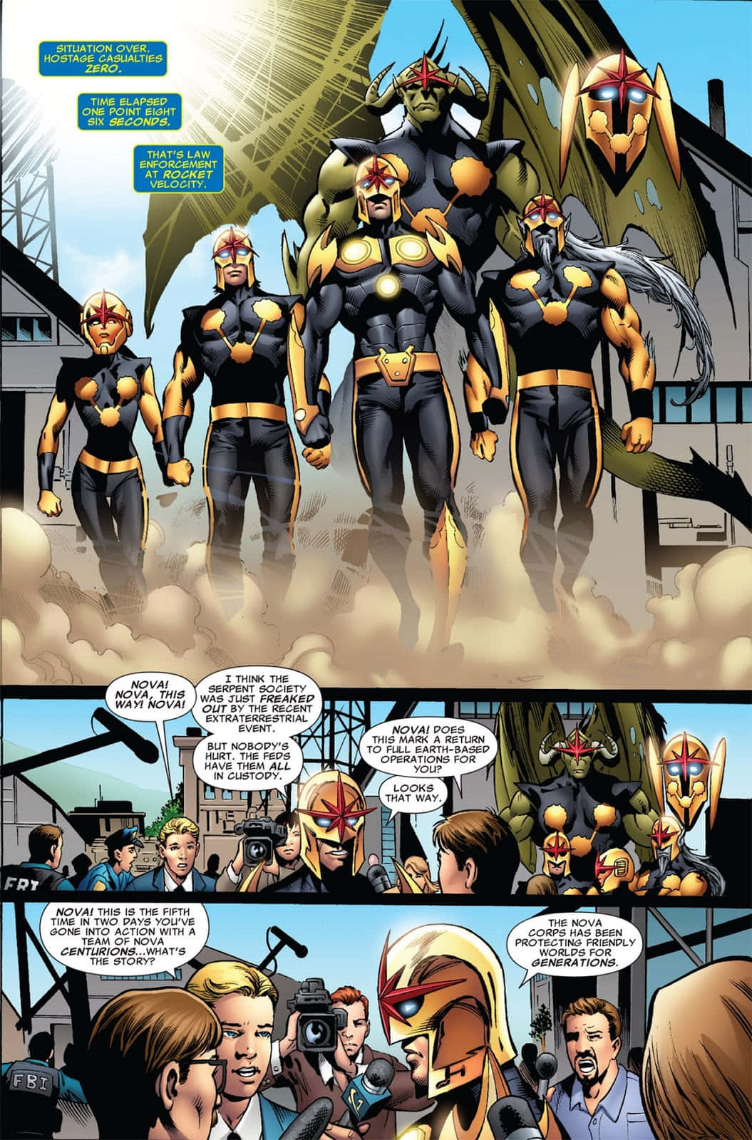 Nova Corps, golden helmets, black suits, HD Phone Wallpaper