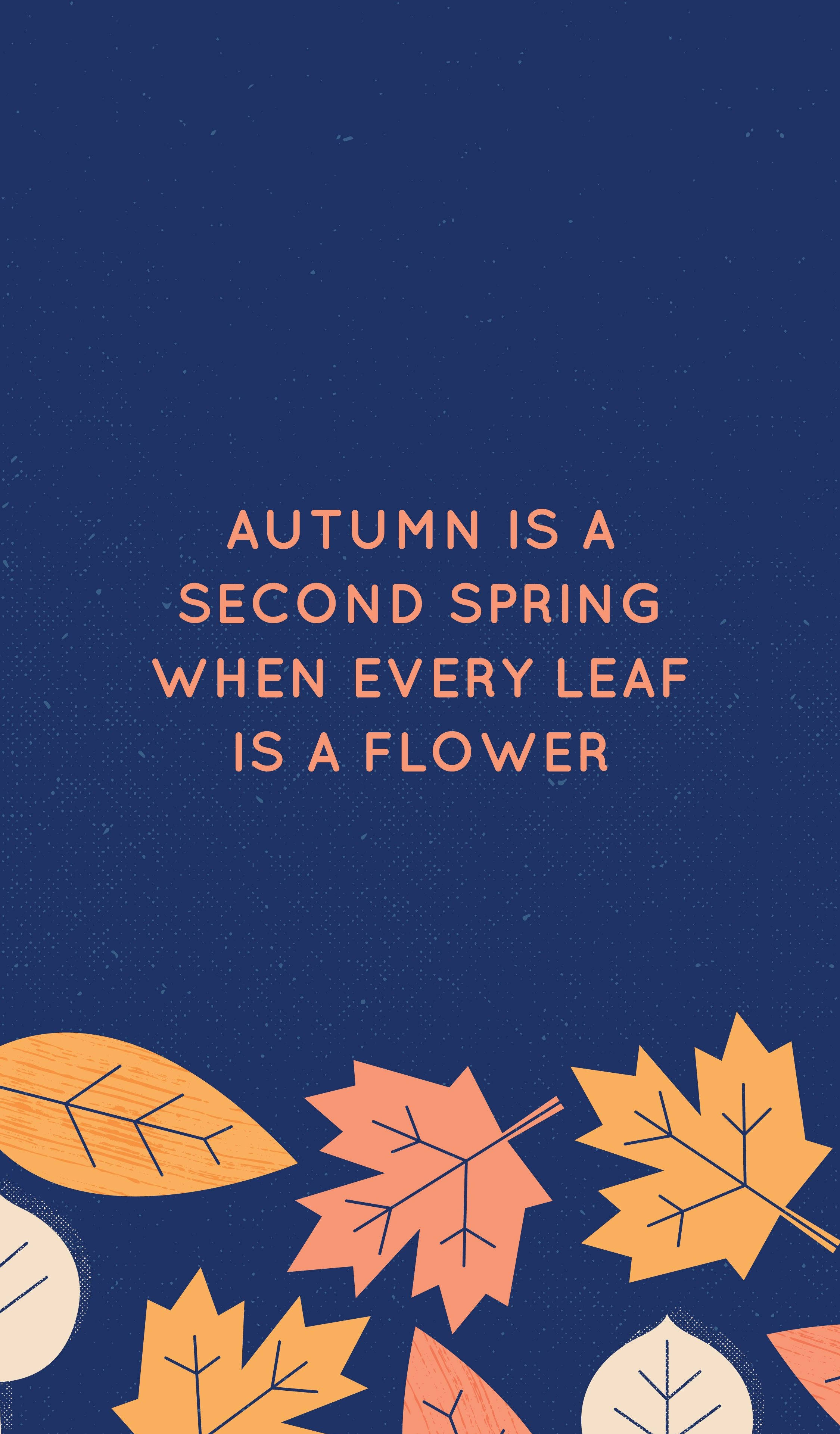 November iPhone, autumn leaves, orange, 4K Phone Wallpaper