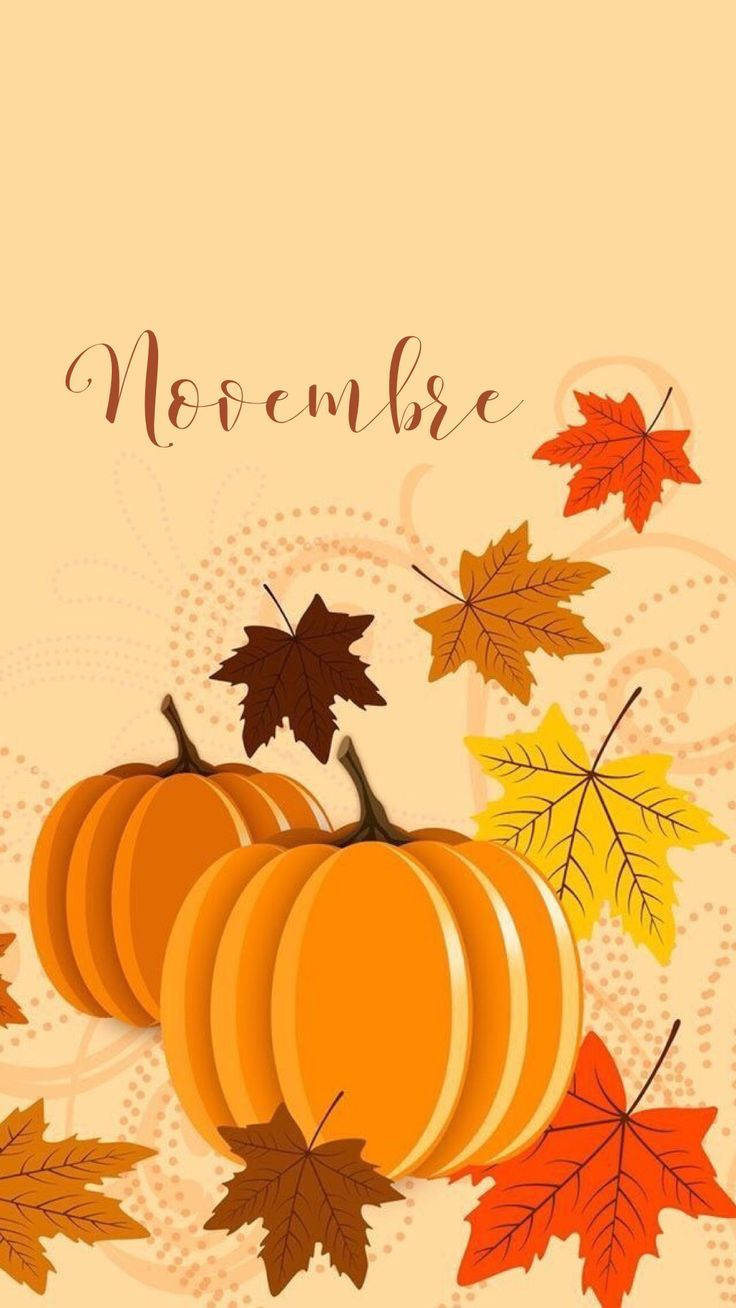November, iPhone, pumpkins, HD Phone Wallpaper