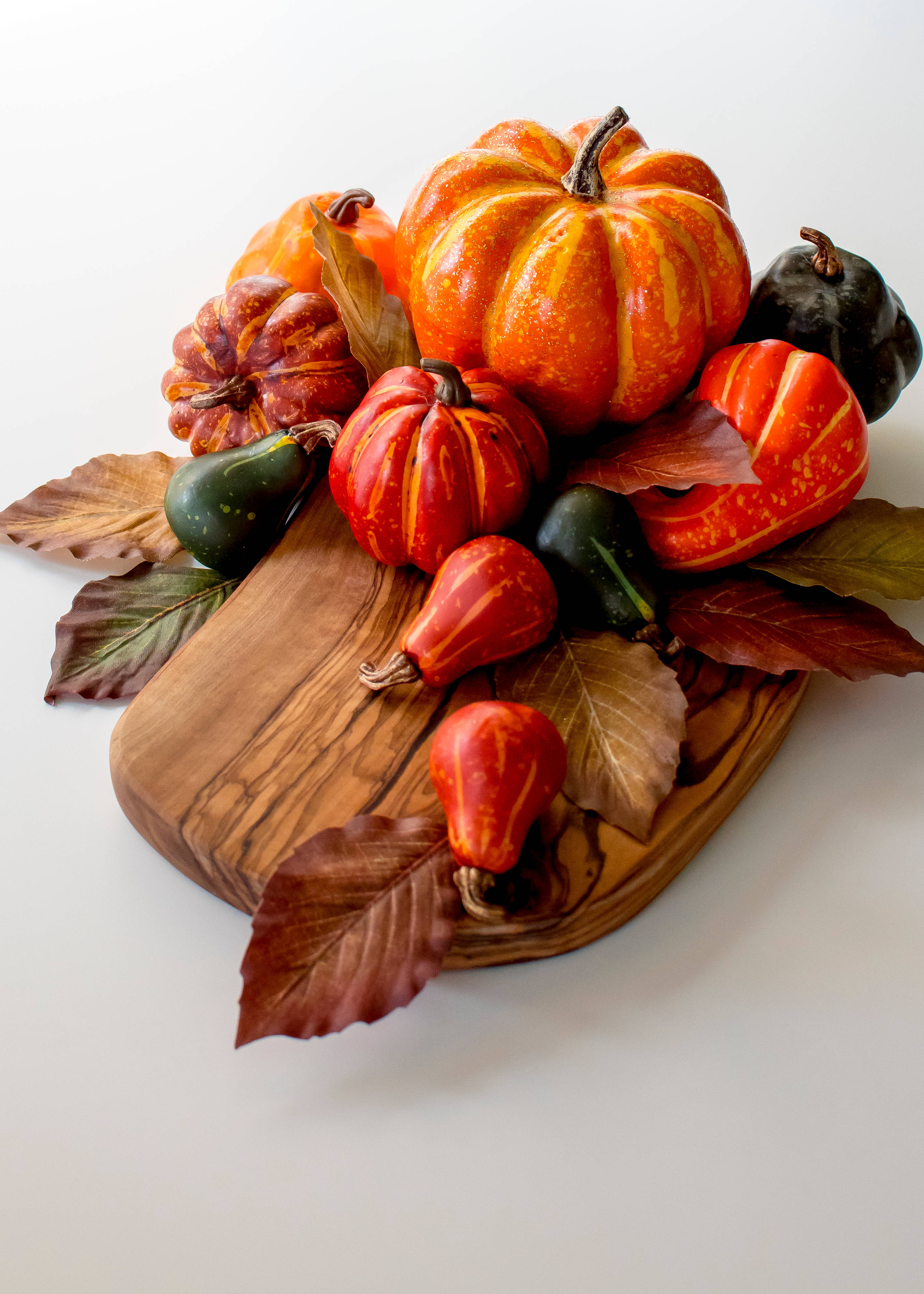 November, autumn gourds, leaves, 2K Phone Wallpaper