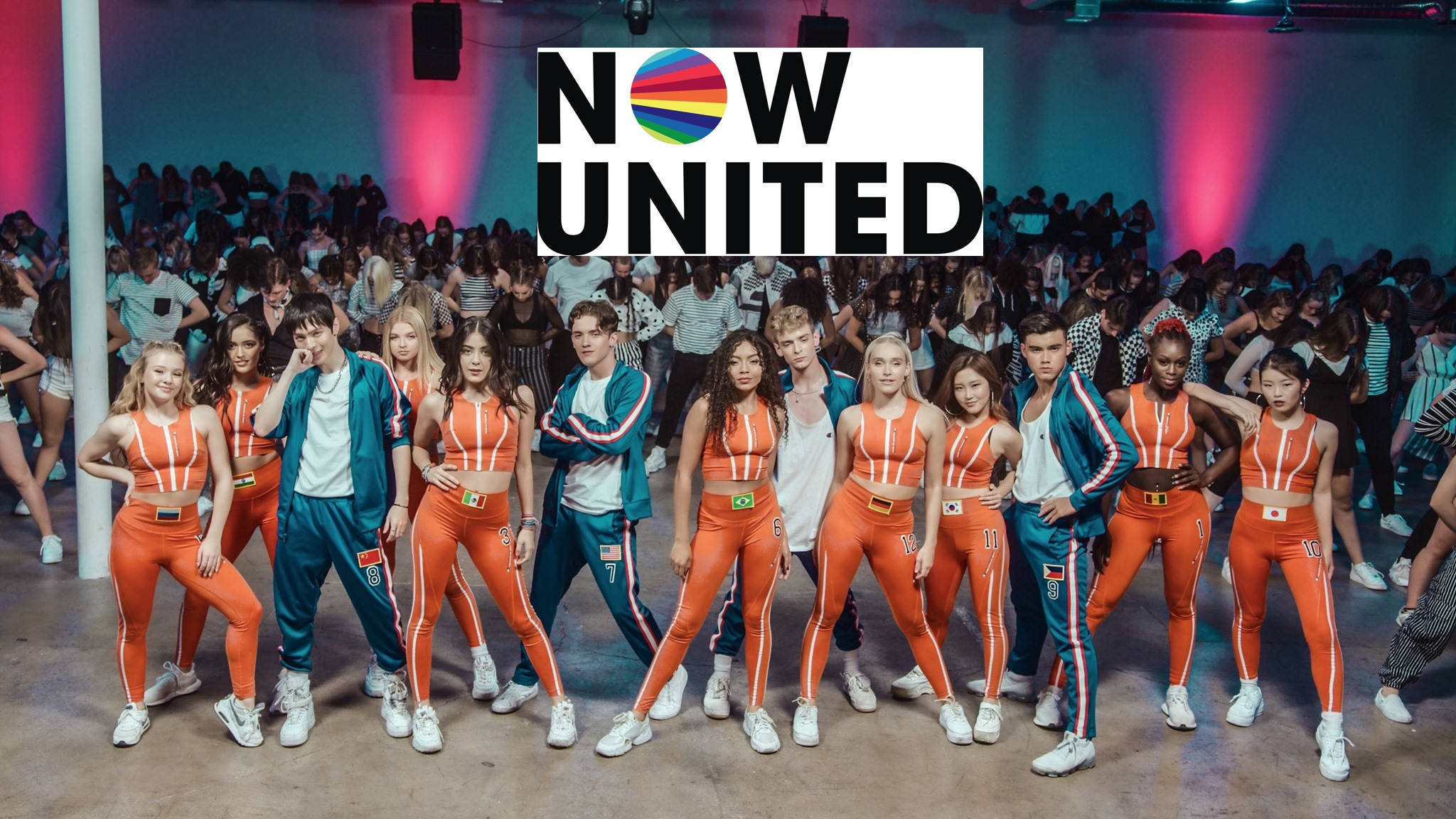 Now United, orange and blue athletic wear, stage, Full HD Desktop Wallpaper