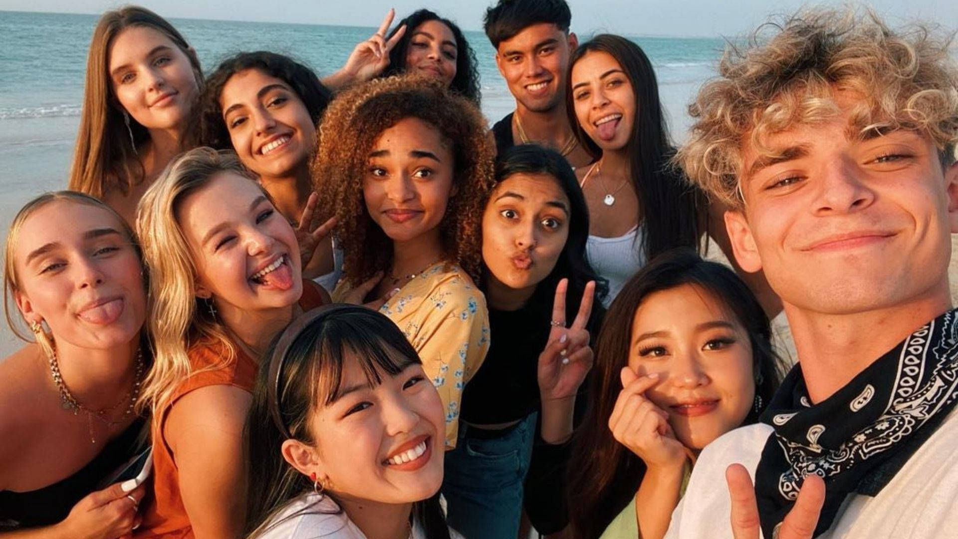 Now United, beach, sunset, Full HD Desktop Wallpaper