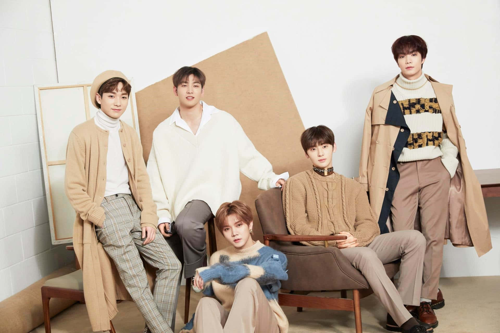 Nuest, Kpop Boy Group, beige, Full HD Desktop Wallpaper