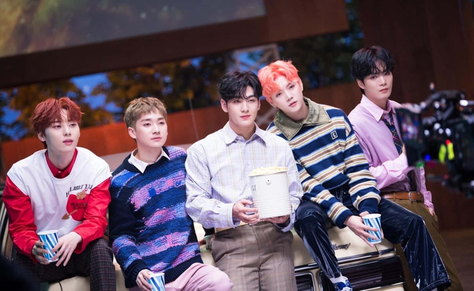 Nuest, Kpop Boy Group, colorful hair, HD Desktop Wallpaper