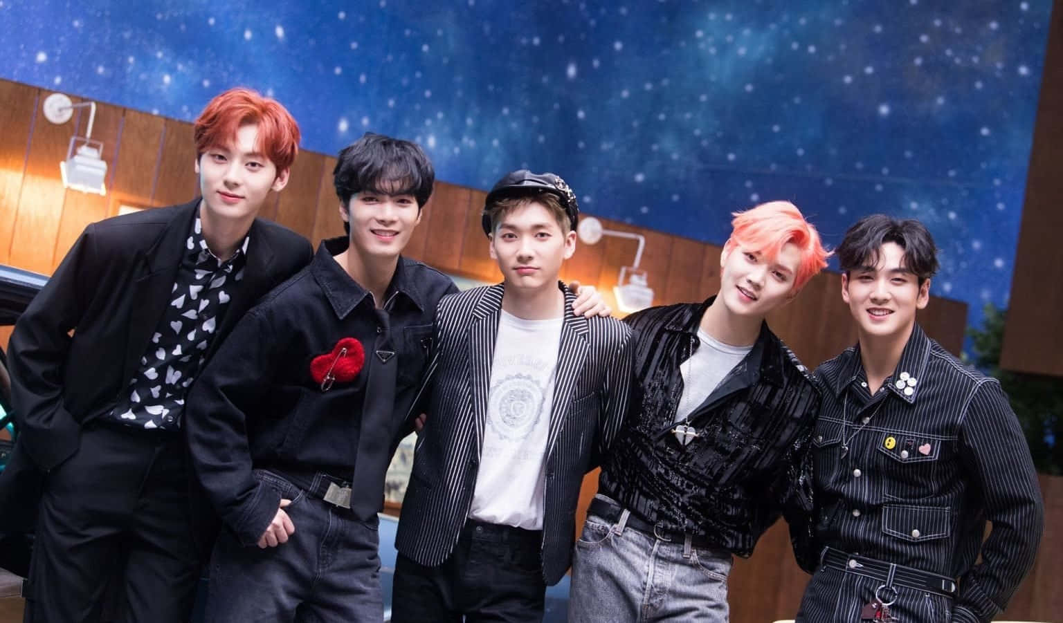 Nuest, Kpop group, colorful hair, HD Desktop Wallpaper