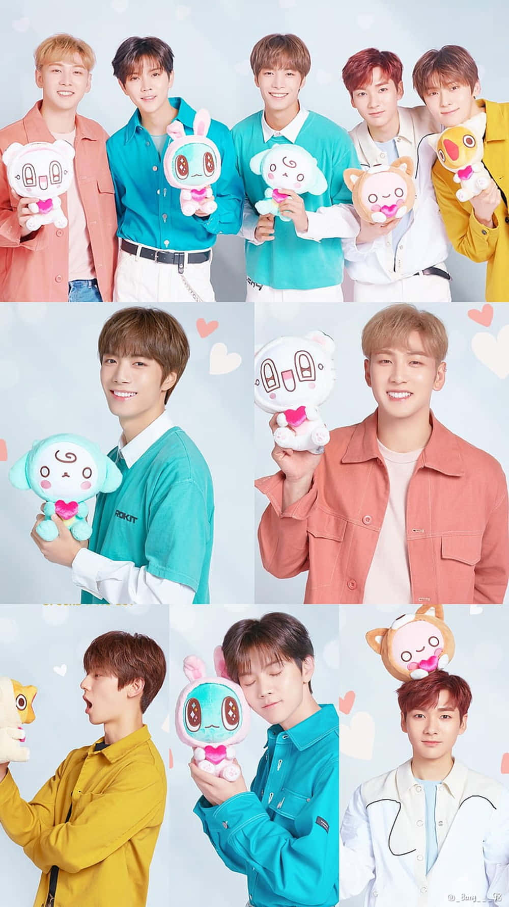 Nuest, Kpop Boy Group, colorful shirts, HD Phone Wallpaper