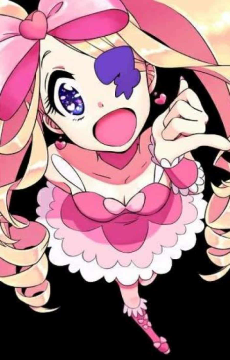 Nui Harime, pink hair, bow, HD Phone Wallpaper