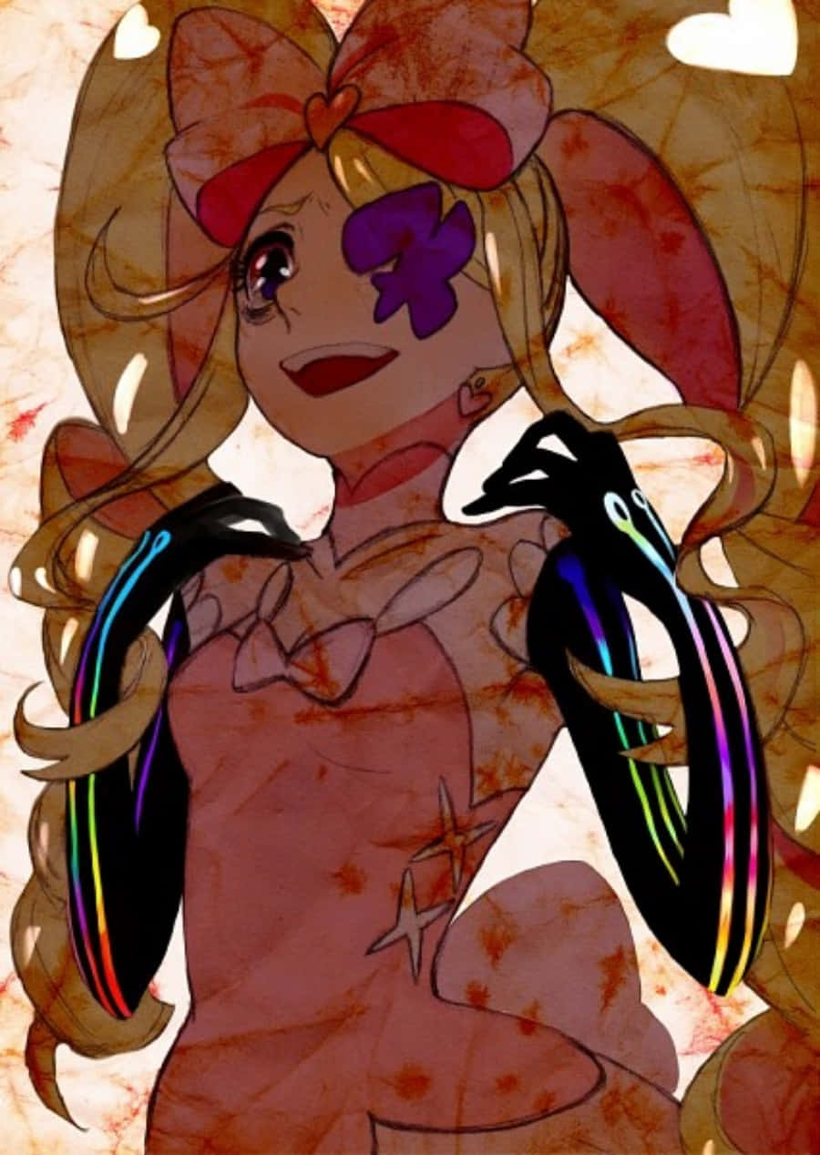 Nui Harime, blonde hair, red bow, SD Phone Wallpaper