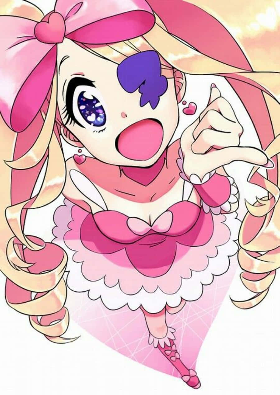 Nui Harime, pink hair, starry eyes, SD Phone Wallpaper