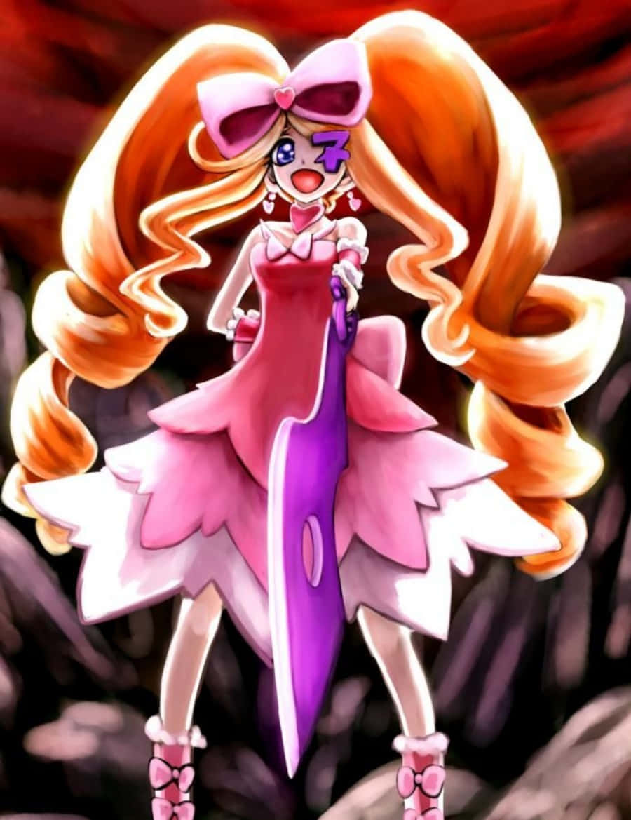 Nui Harime, orange hair, pink dress, SD Phone Wallpaper