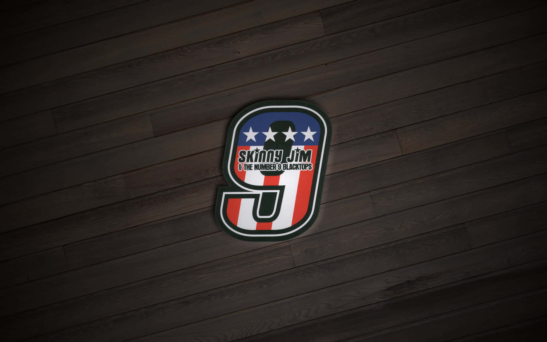 number 9, glowing '9' logo, stars and stripes, Full HD Desktop Wallpaper