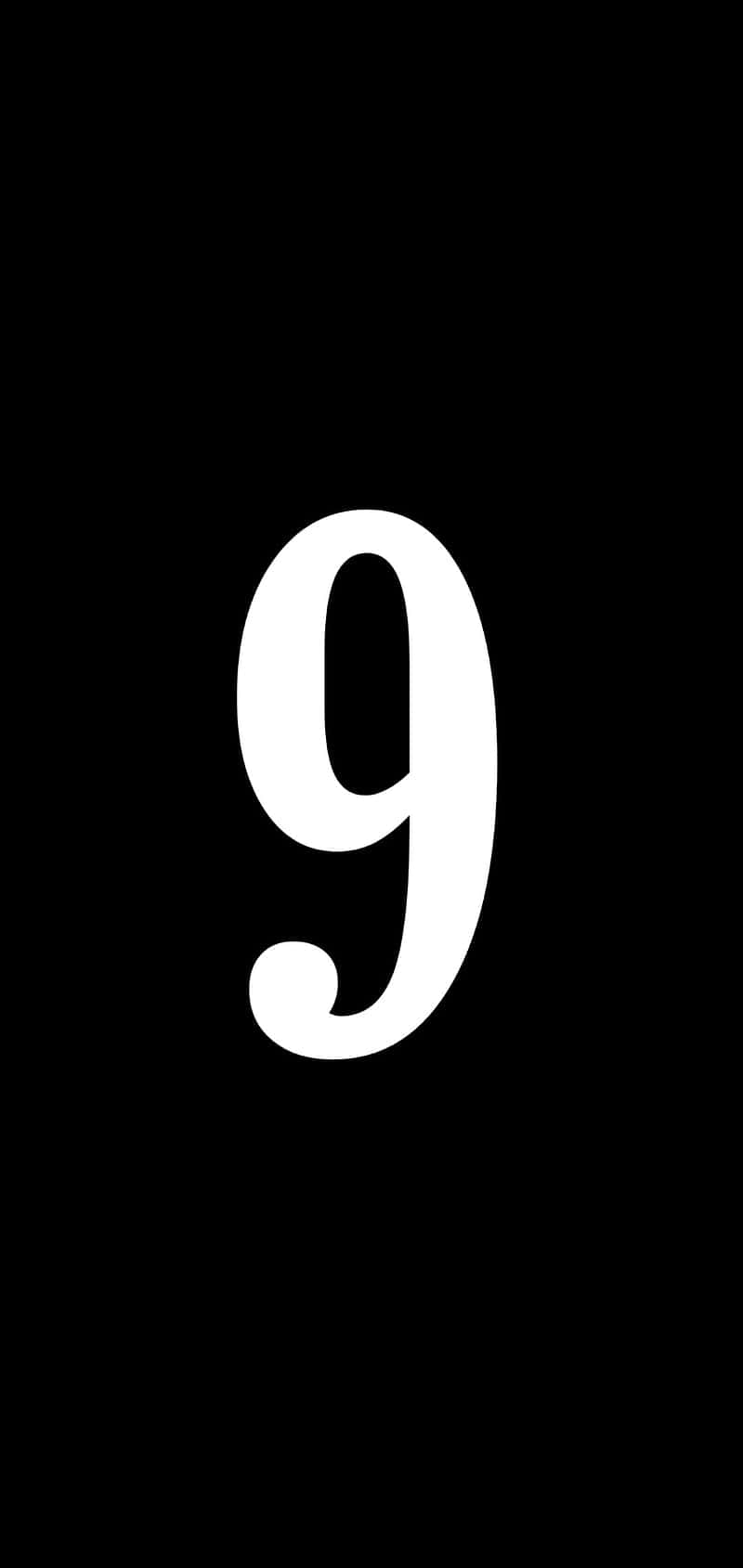 number 9, golden, three-dimensional, HD Phone Wallpaper