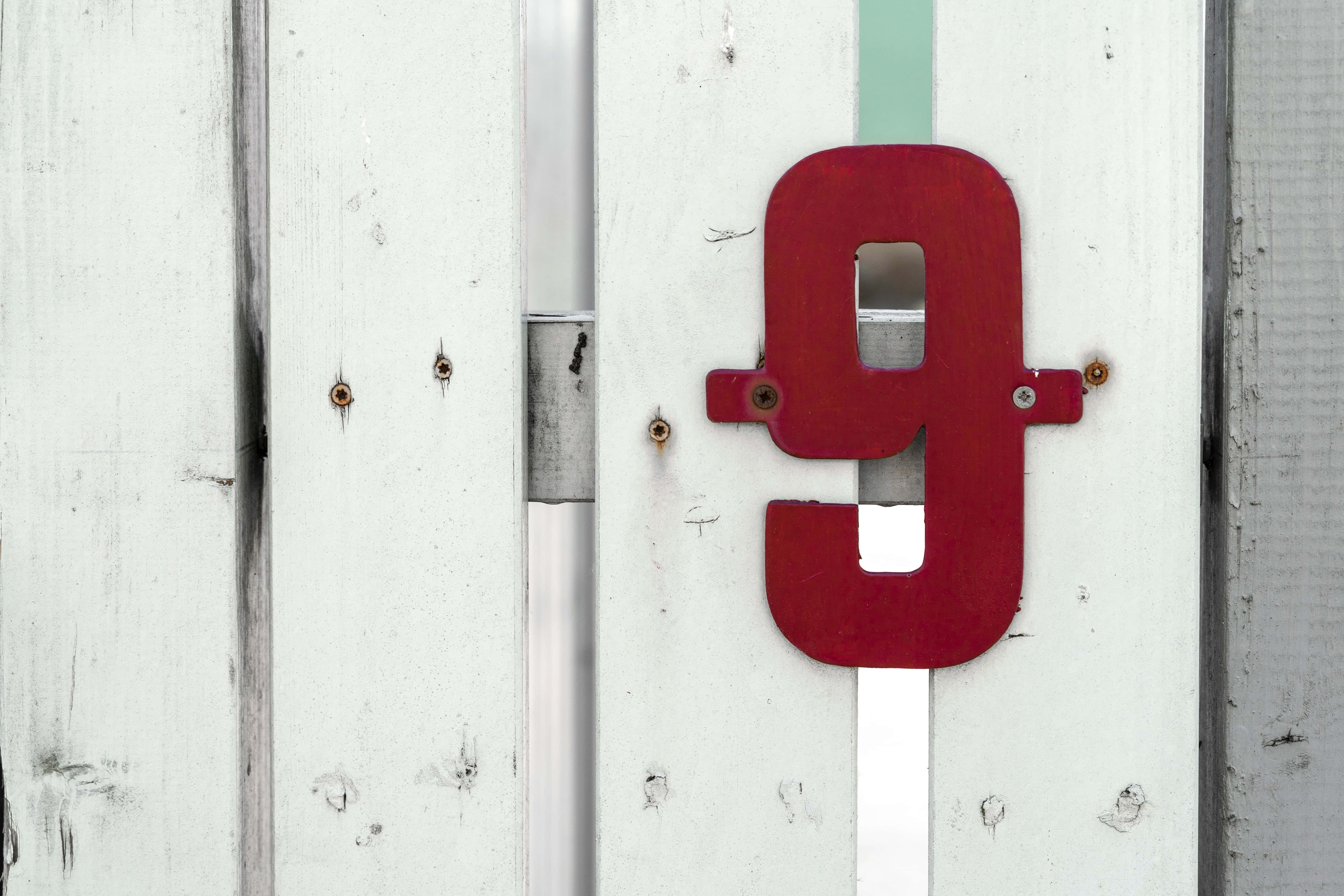 Number 9, Neon, red, 5K Desktop Wallpaper