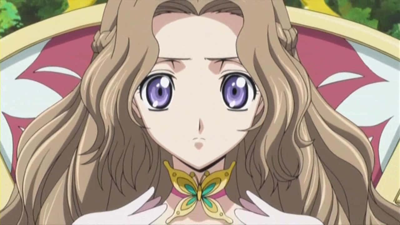 Nunnally Lamperouge, long blonde hair, purple eyes, HD Desktop Wallpaper