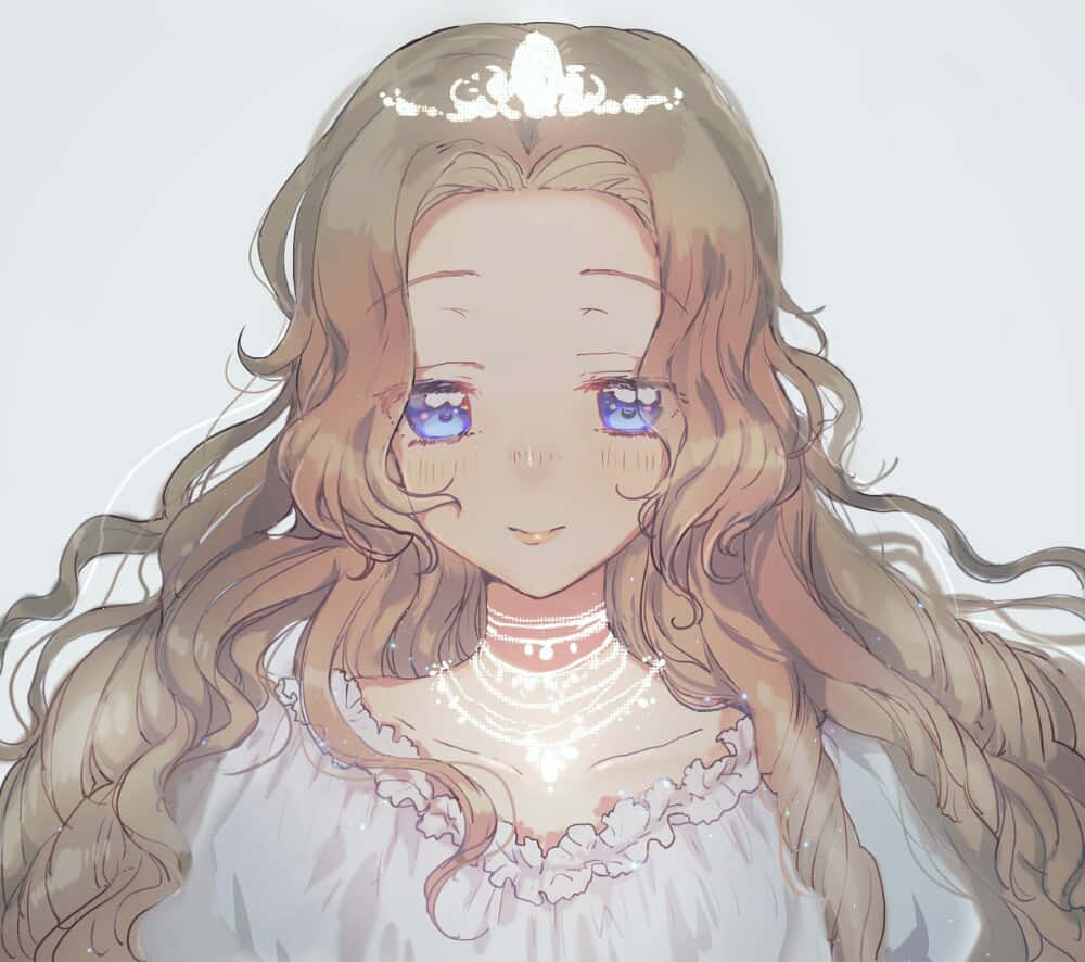 Nunnally Lamperouge, long wavy blonde hair, sparkling blue eyes, SD Desktop Wallpaper