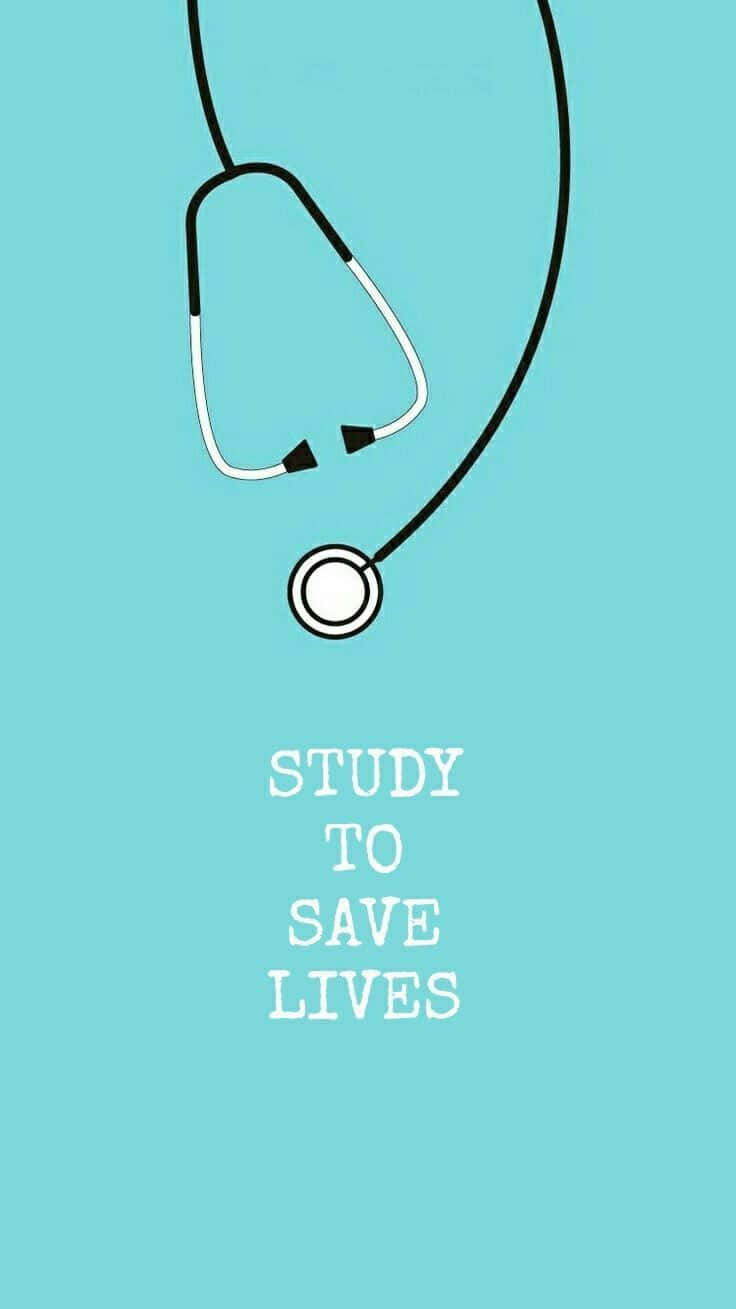 Nurse Phone, black stethoscope, solid teal background, HD Phone Wallpaper