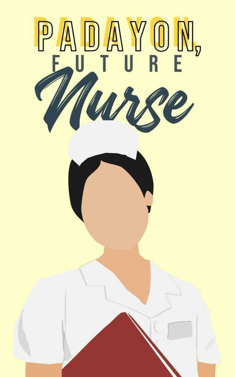 future nurse, white uniform, red book, HD Phone Wallpaper