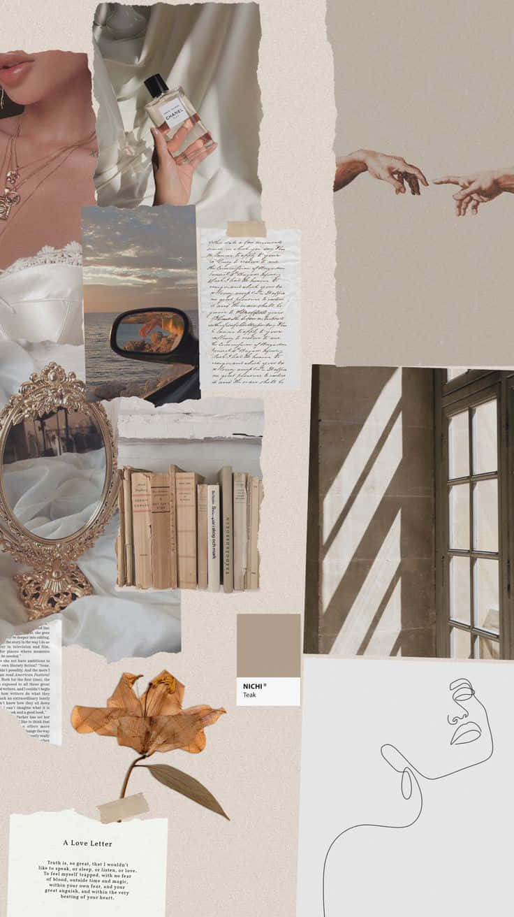 Nursing Aesthetic, beige, vintage, HD Phone Wallpaper