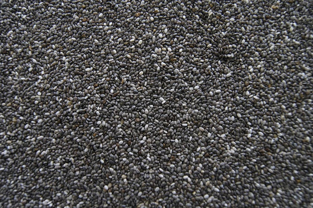 chia seeds, gray, white, SD Desktop Wallpaper