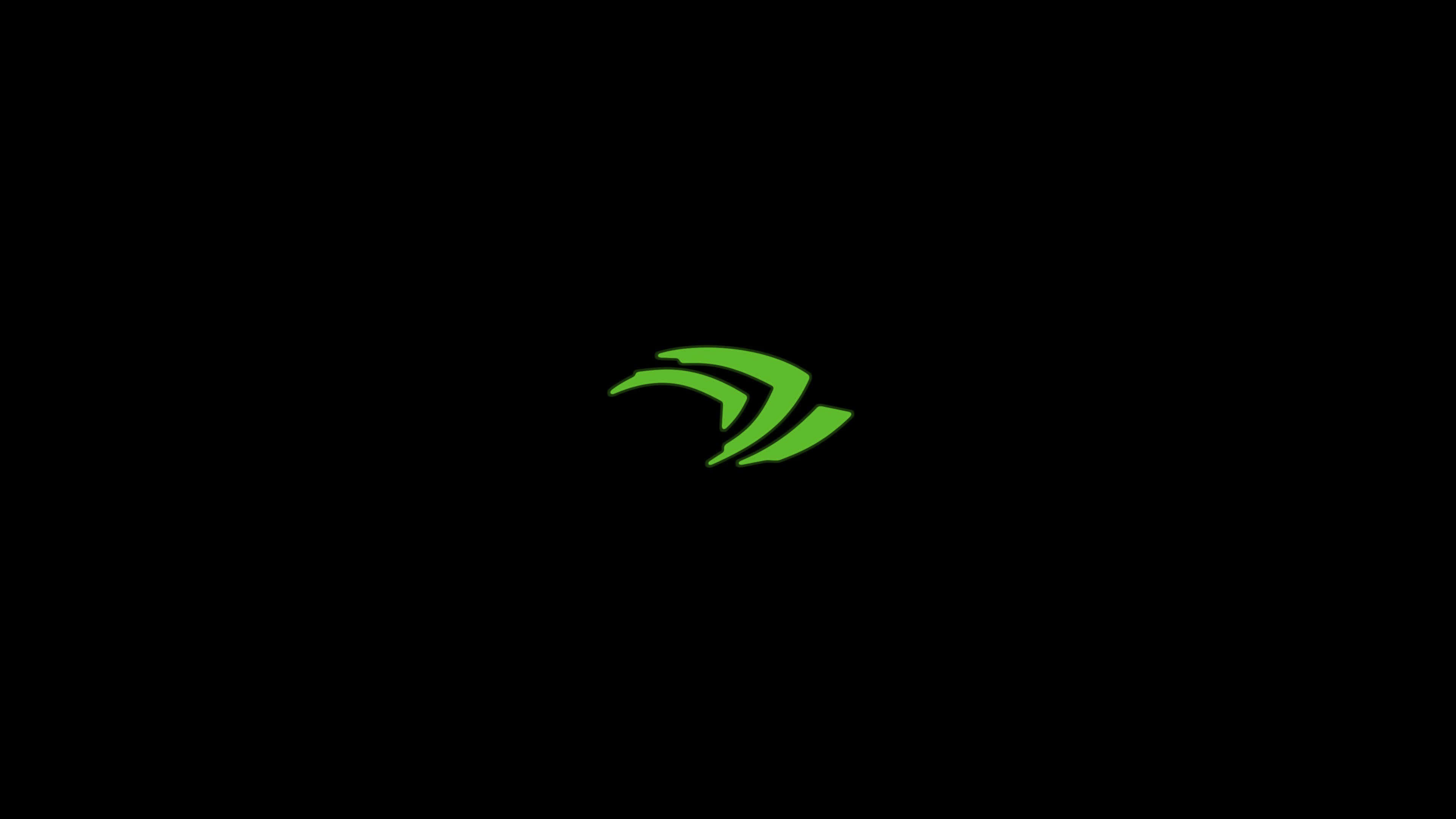 NVIDIA, 4K UHD, glowing green, 4K Desktop Wallpaper