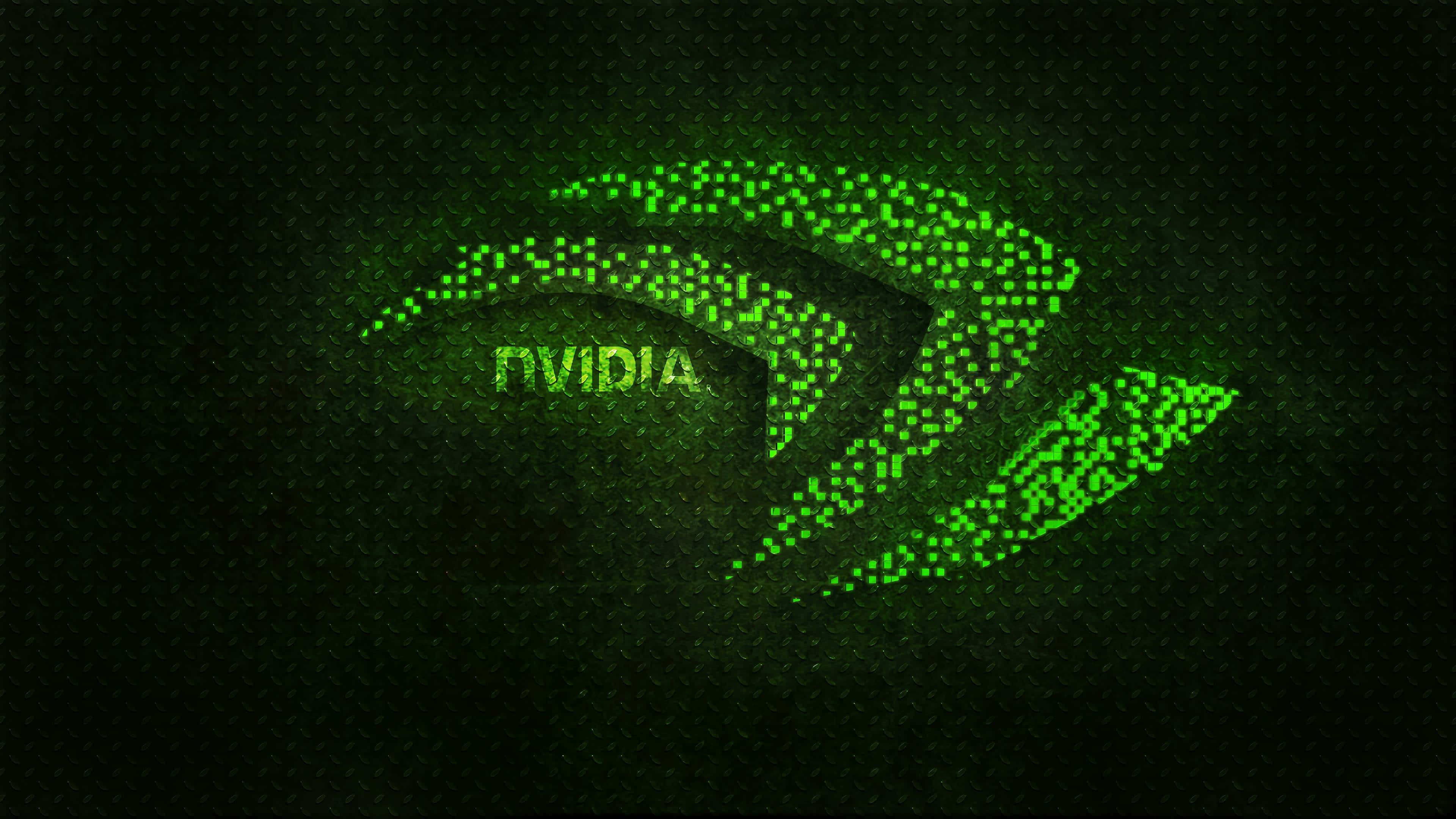 Nvidia, 4K UHD, dotted eye logo, 4K Desktop Wallpaper